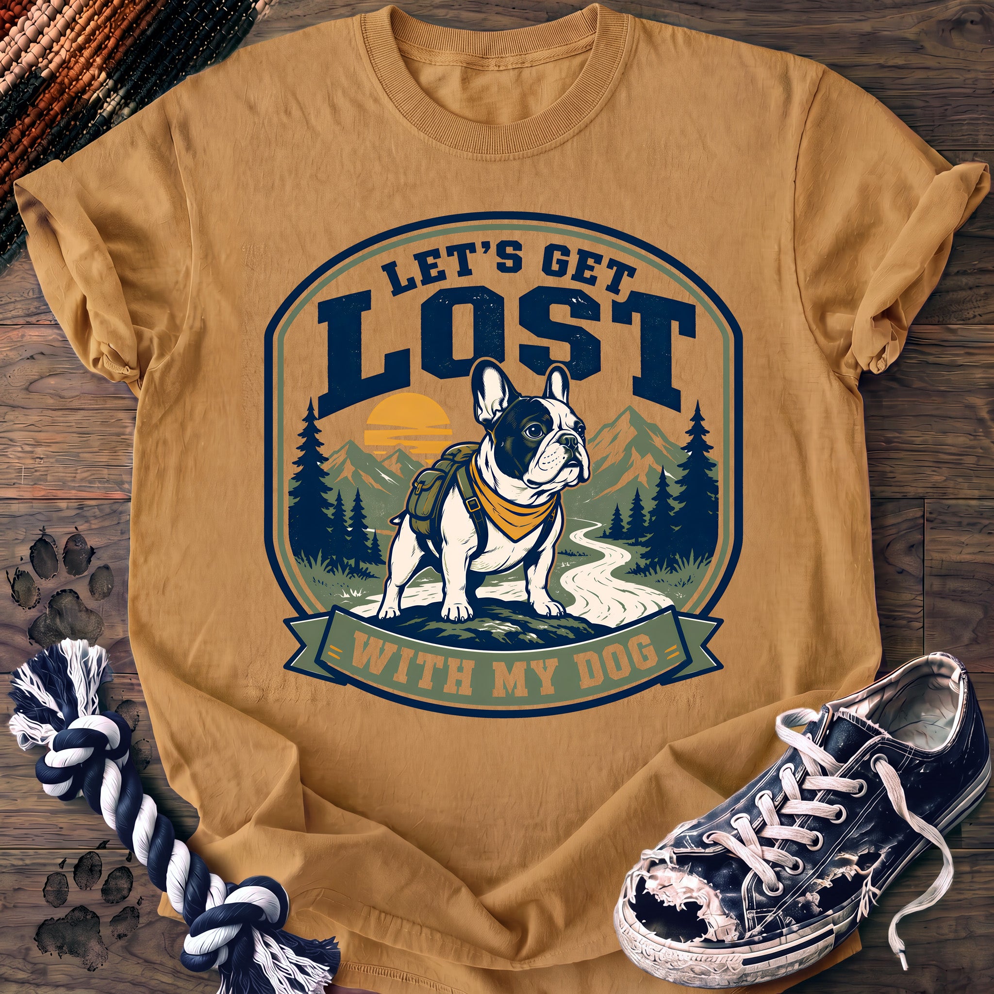 PAWSSION CLUB t-shirt in Mustard color - SKU PC-0125