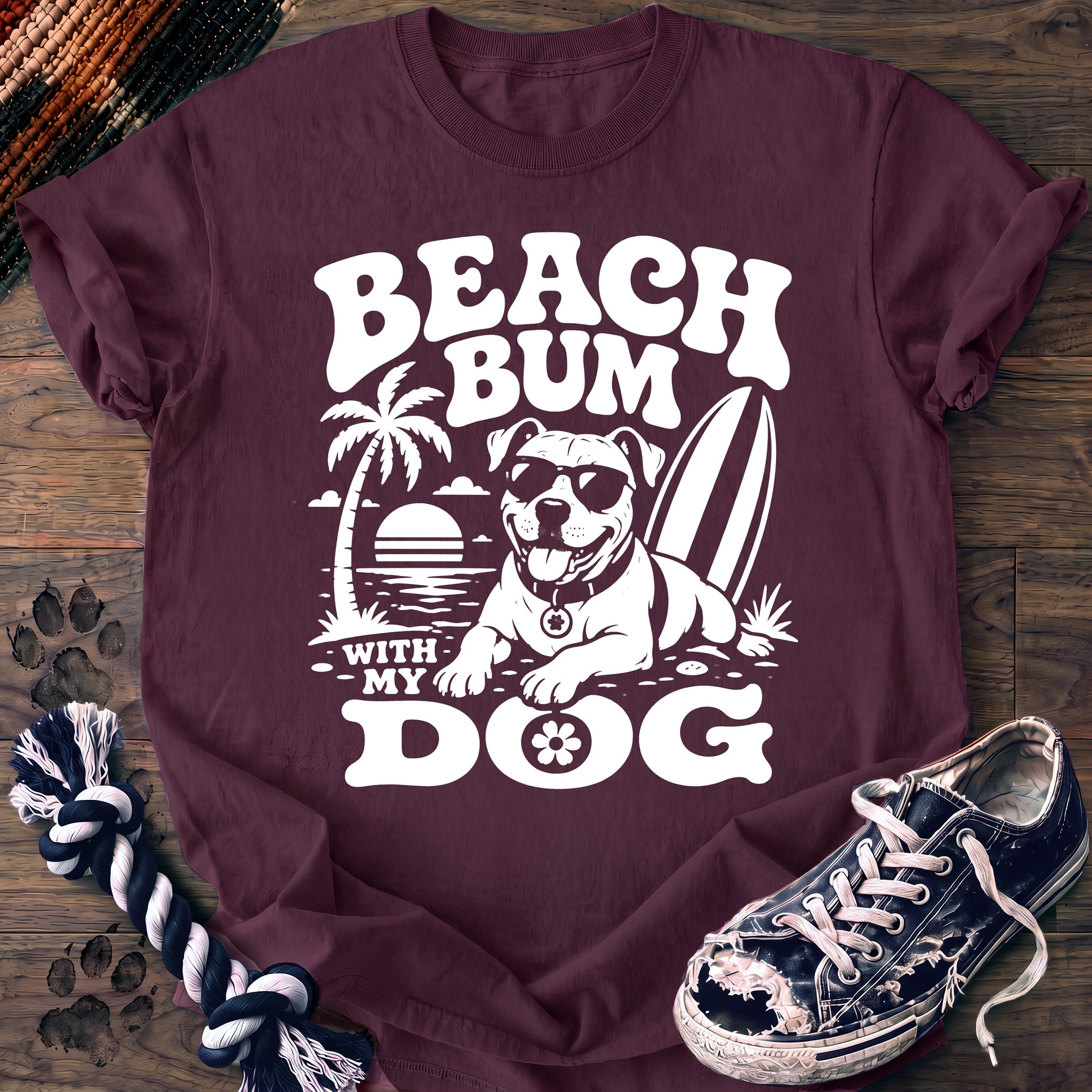PAWSSION CLUB t-shirt in Berry color - SKU PC-0127
