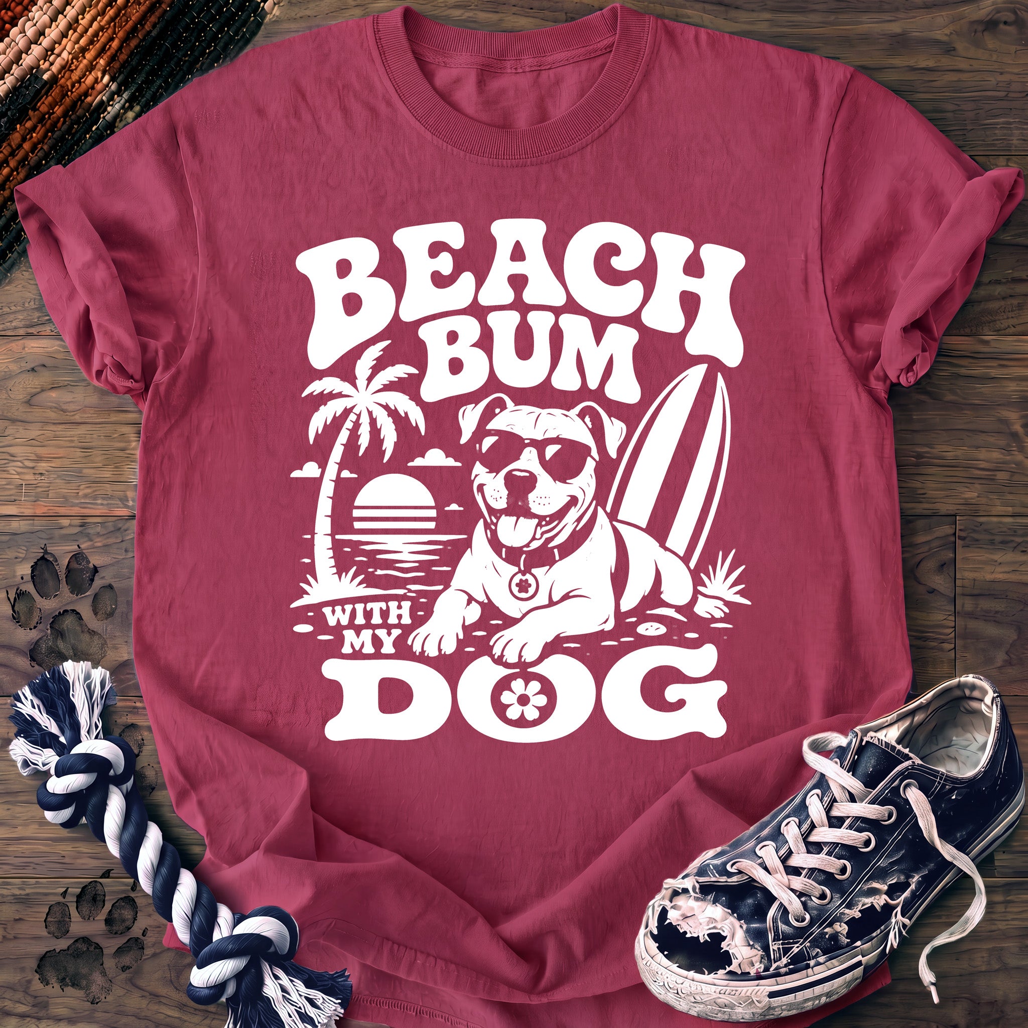 PAWSSION CLUB t-shirt in Crunchberry color - SKU PC-0127