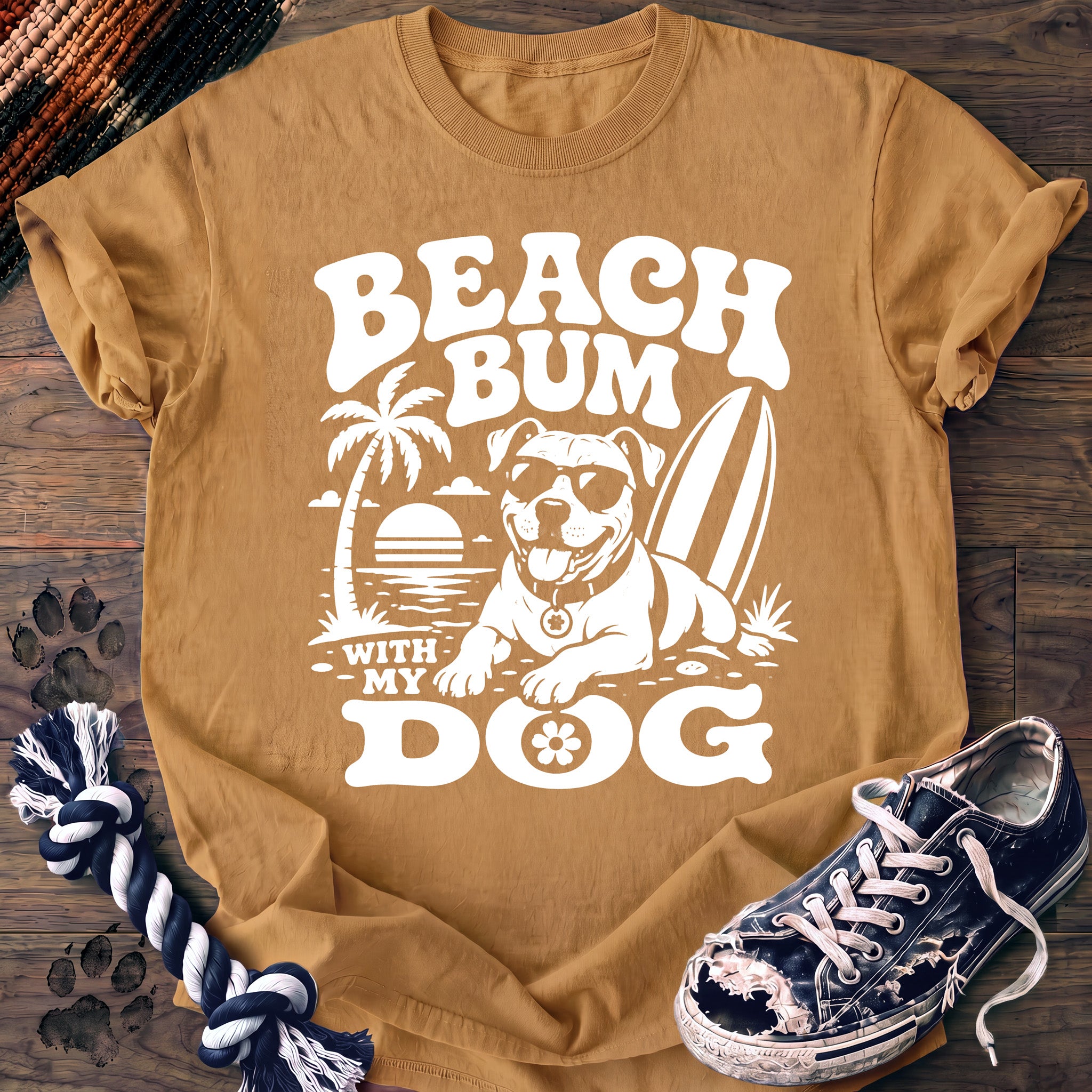 PAWSSION CLUB t-shirt in Mustard color - SKU PC-0127