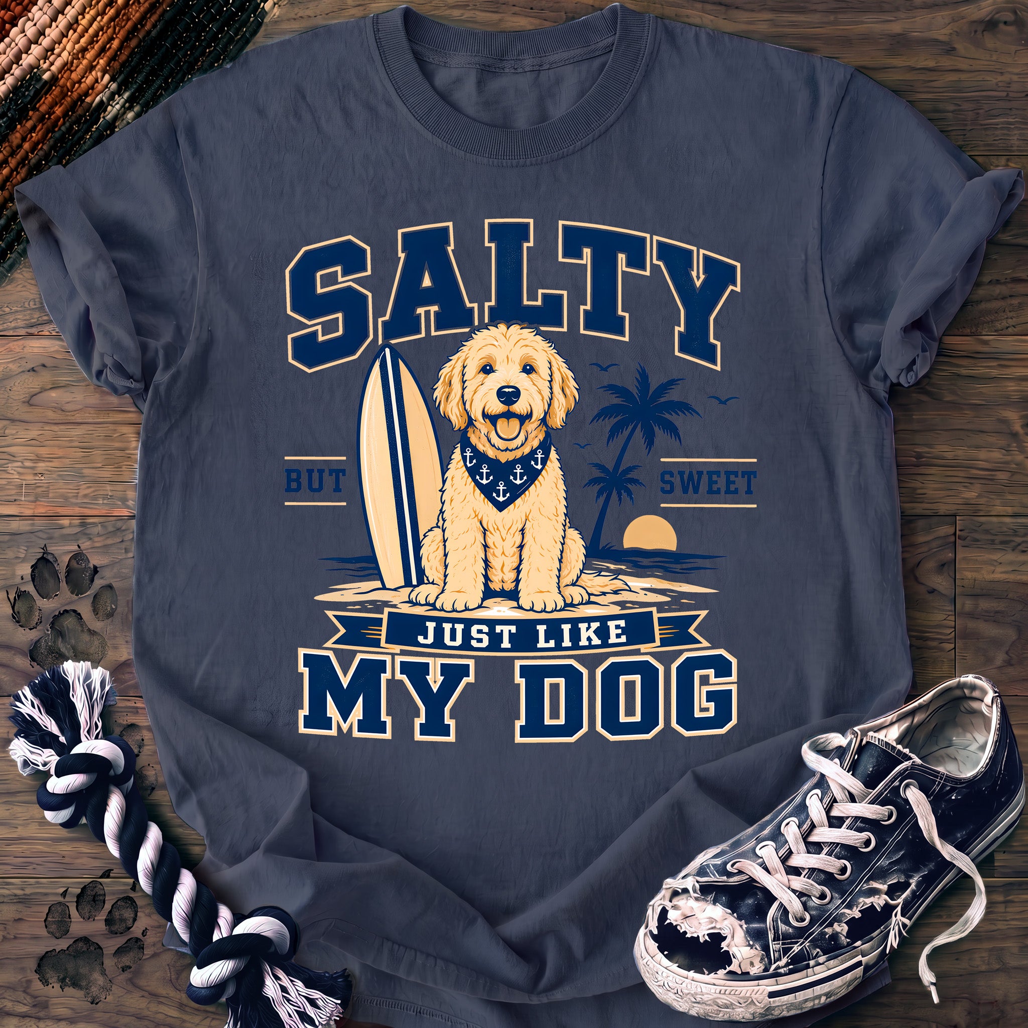PAWSSION CLUB t-shirt in BlueJean color - SKU PC-0128