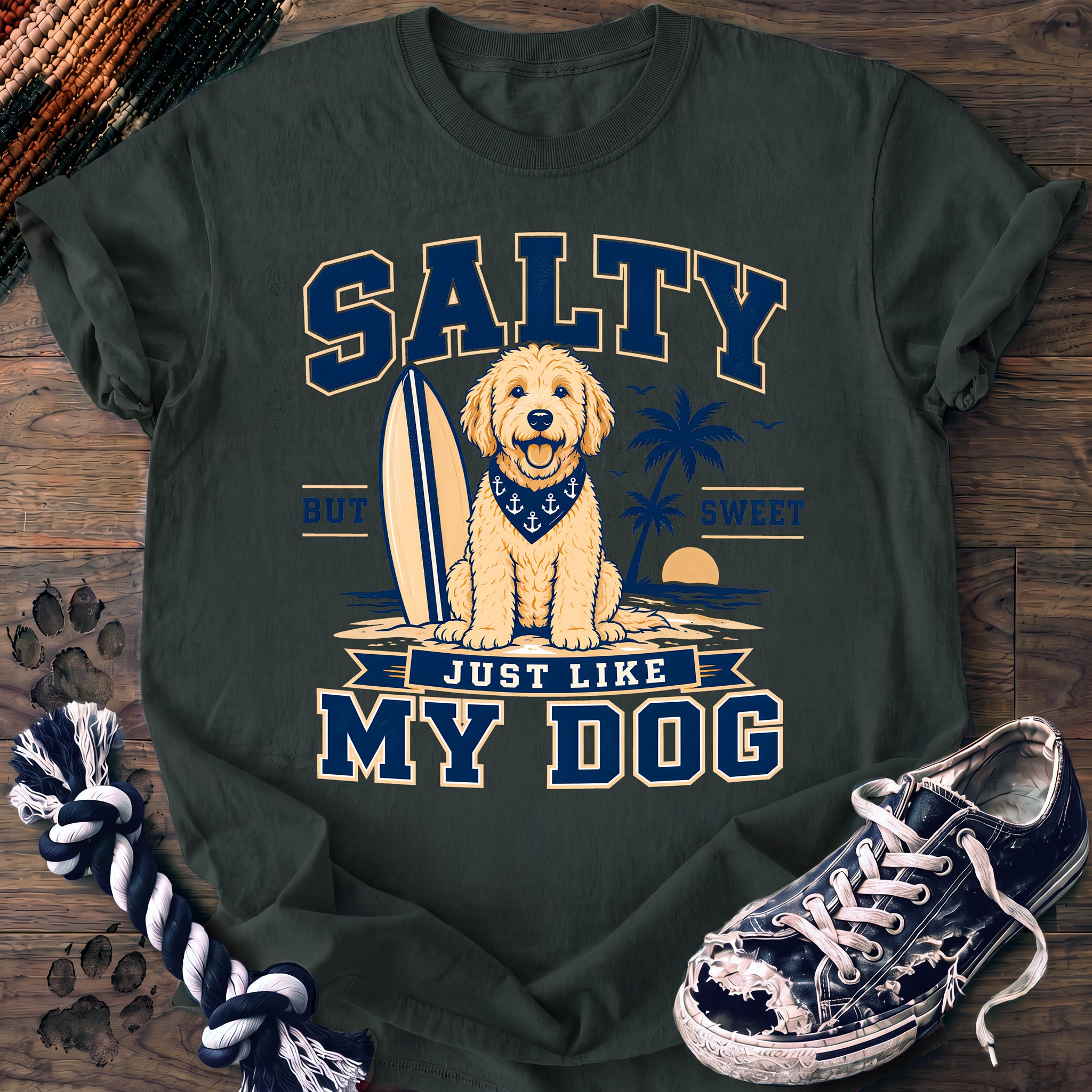 PAWSSION CLUB t-shirt in BlueSpruce color - SKU PC-0128