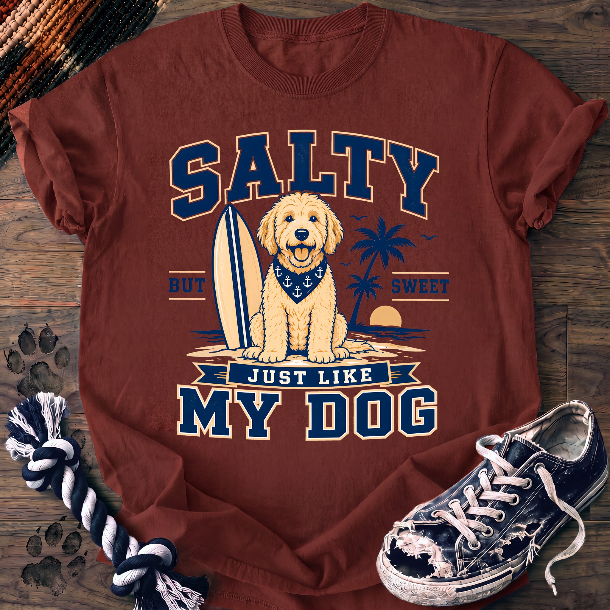 PAWSSION CLUB t-shirt in Brick color - SKU PC-0128