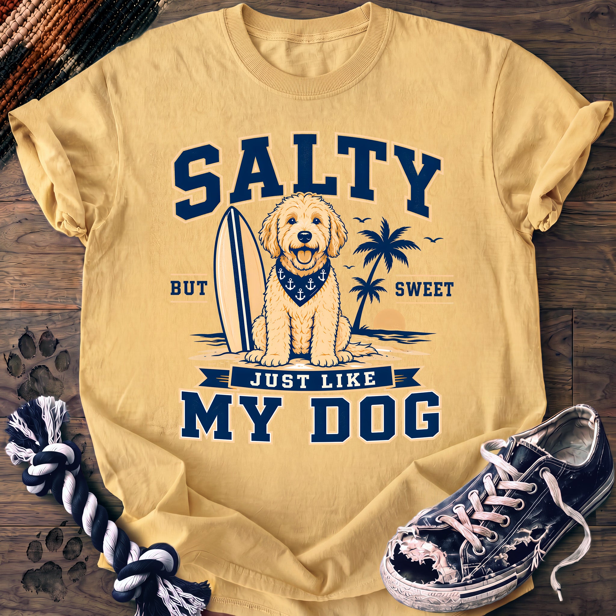 PAWSSION CLUB t-shirt in Butter color - SKU PC-0128