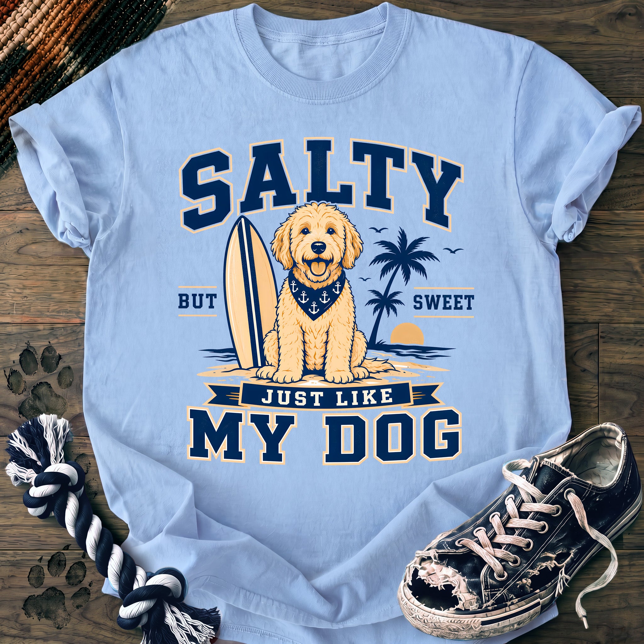 PAWSSION CLUB t-shirt in Chambray color - SKU PC-0128