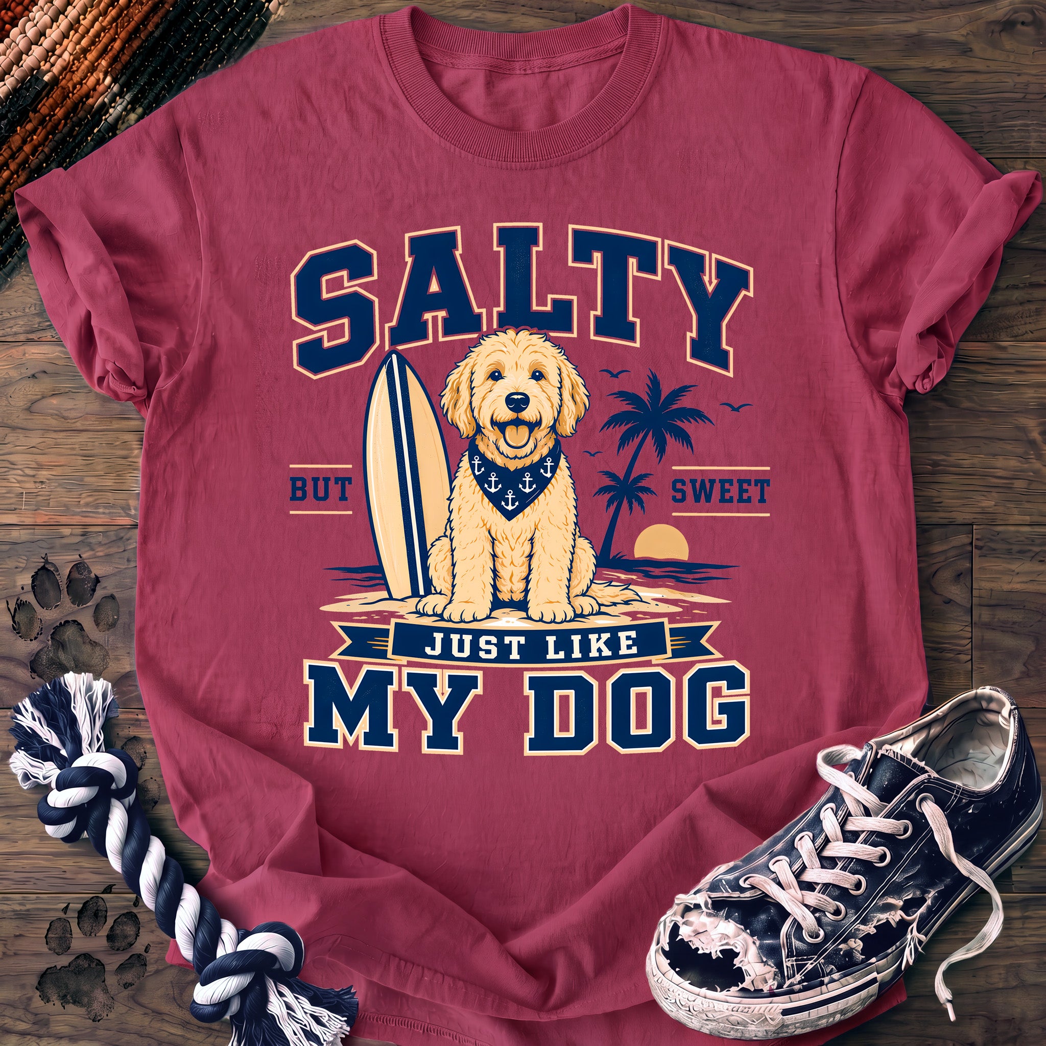 PAWSSION CLUB t-shirt in Crunchberry color - SKU PC-0128