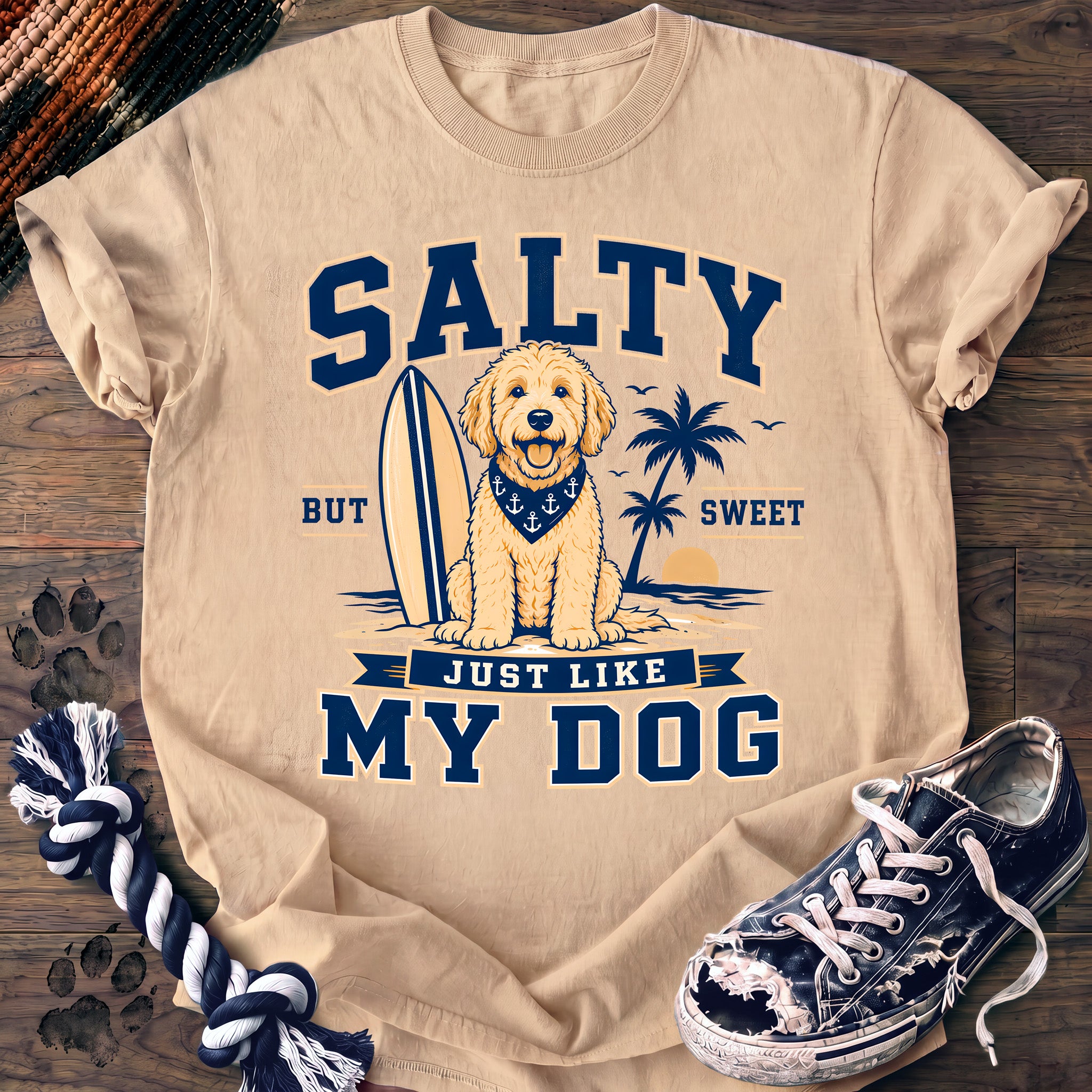 PAWSSION CLUB t-shirt in Ivory color - SKU PC-0128