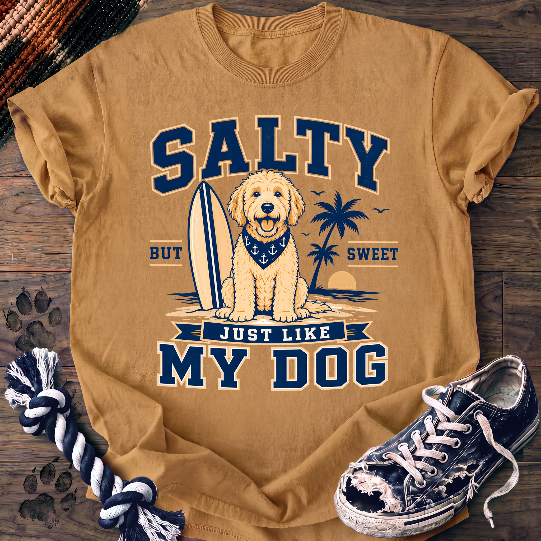 PAWSSION CLUB t-shirt in Mustard color - SKU PC-0128