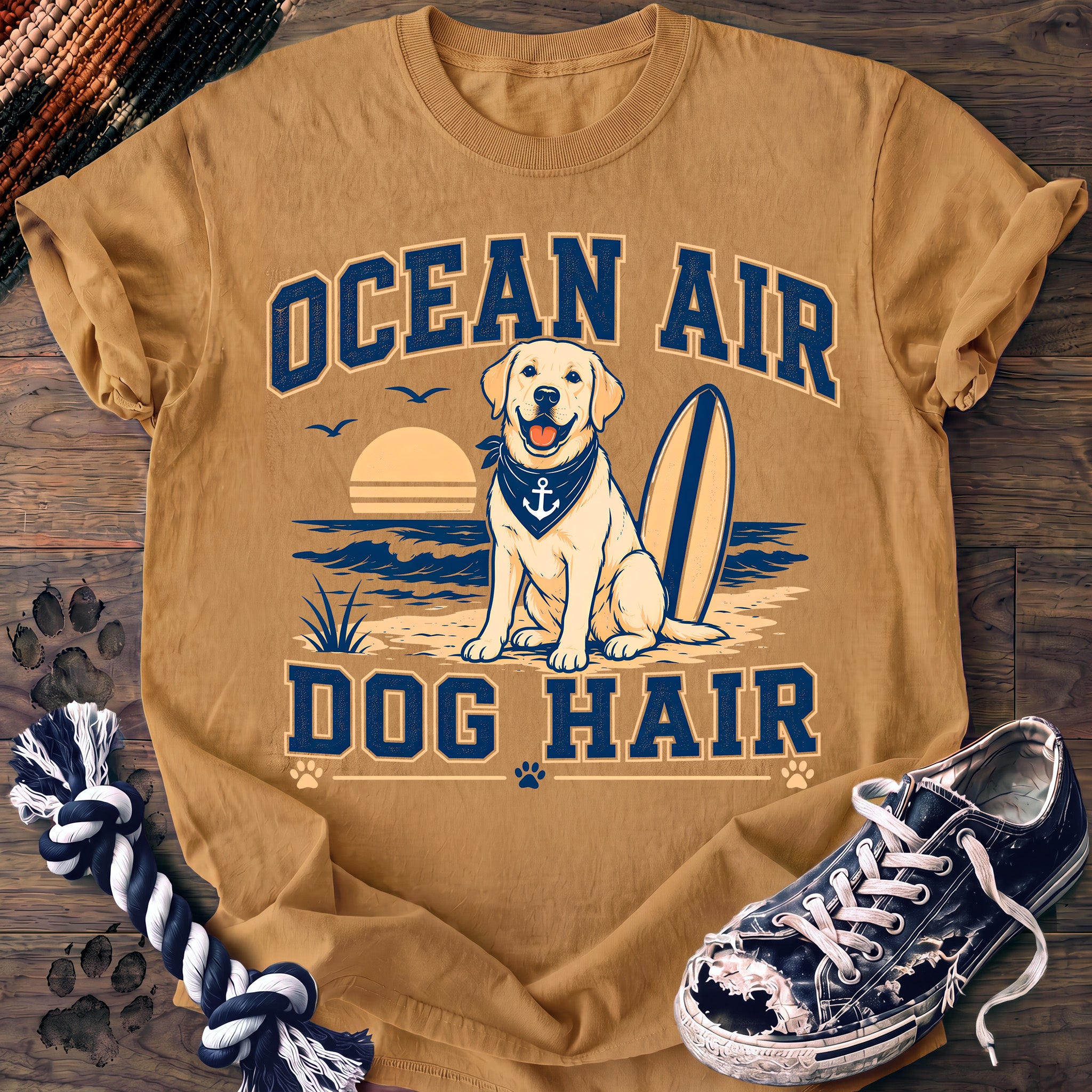 PAWSSION CLUB t-shirt in Mustard color - SKU PC-0129