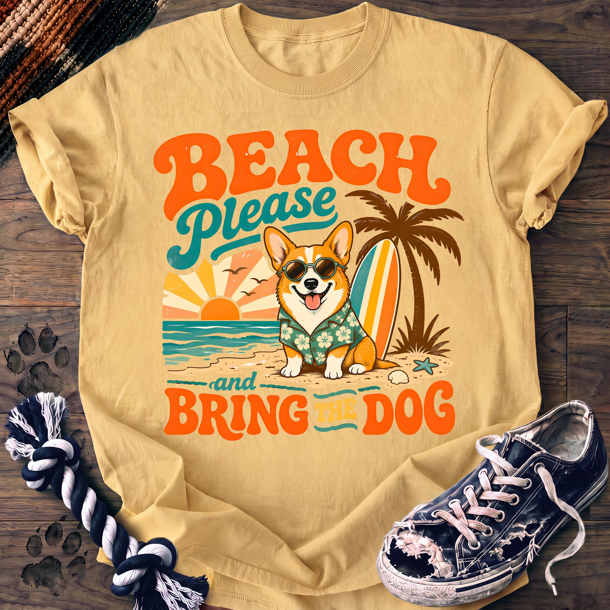 PAWSSION CLUB t-shirt in Butter color - SKU PC-0130