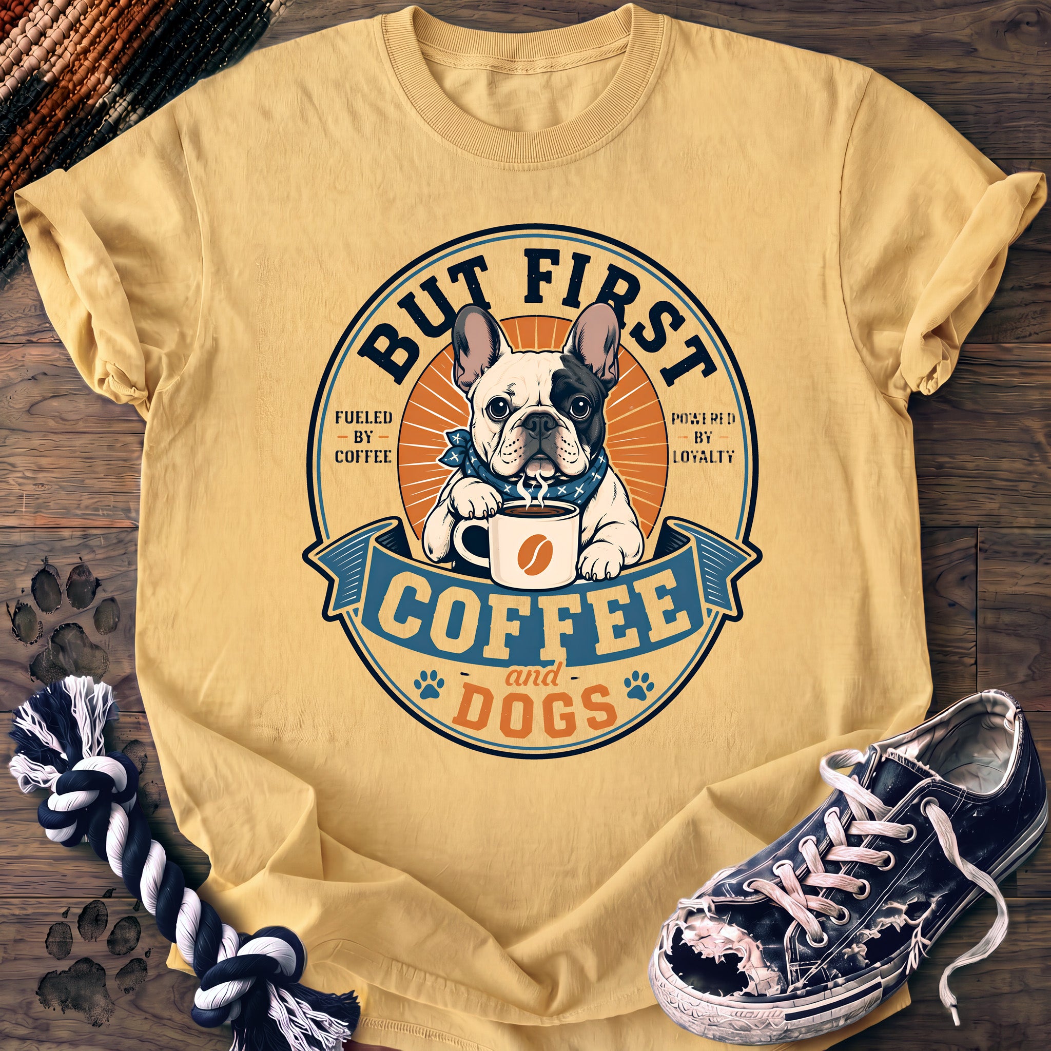 PAWSSION CLUB t-shirt in Butter color - SKU PC-0131