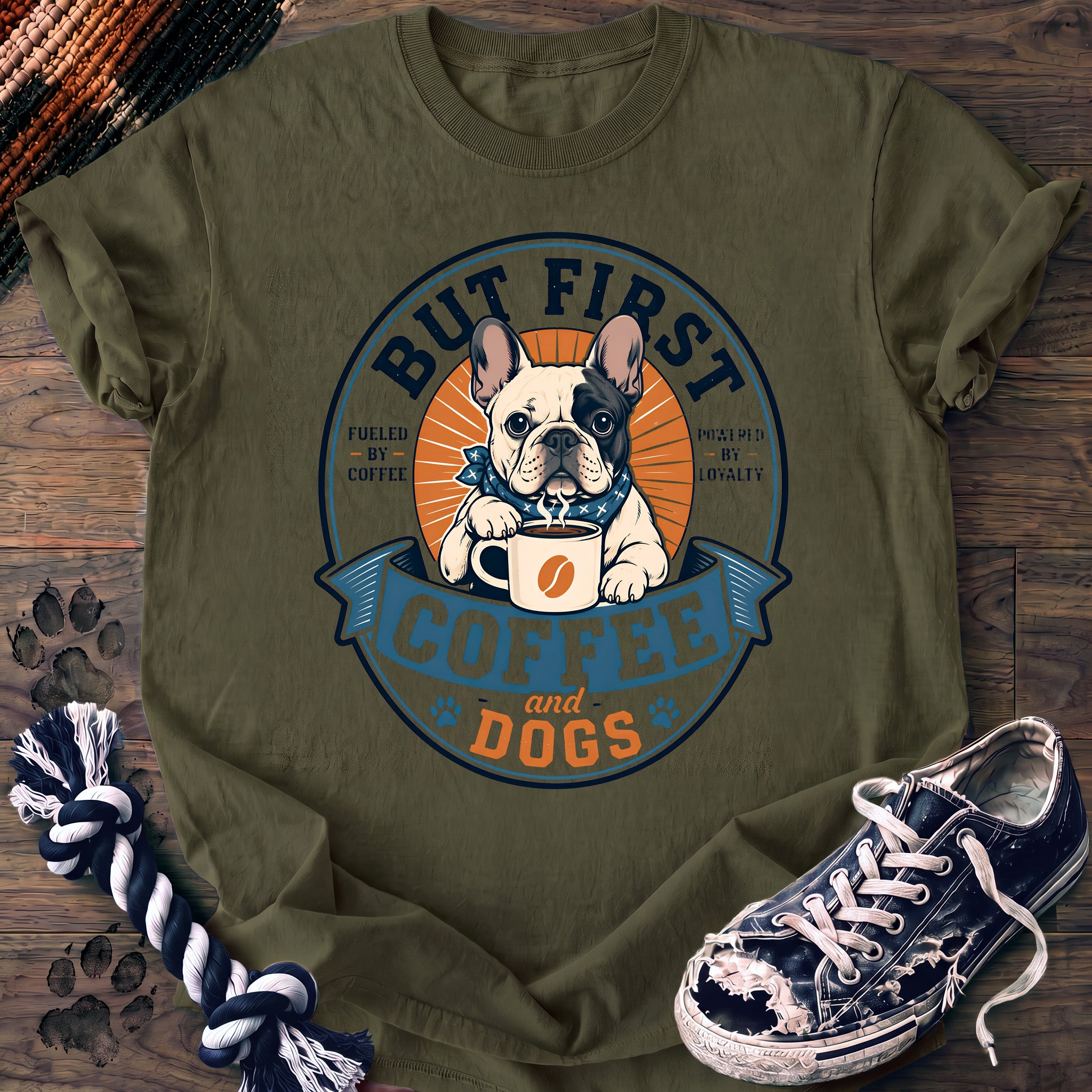 PAWSSION CLUB t-shirt in Moss color - SKU PC-0131