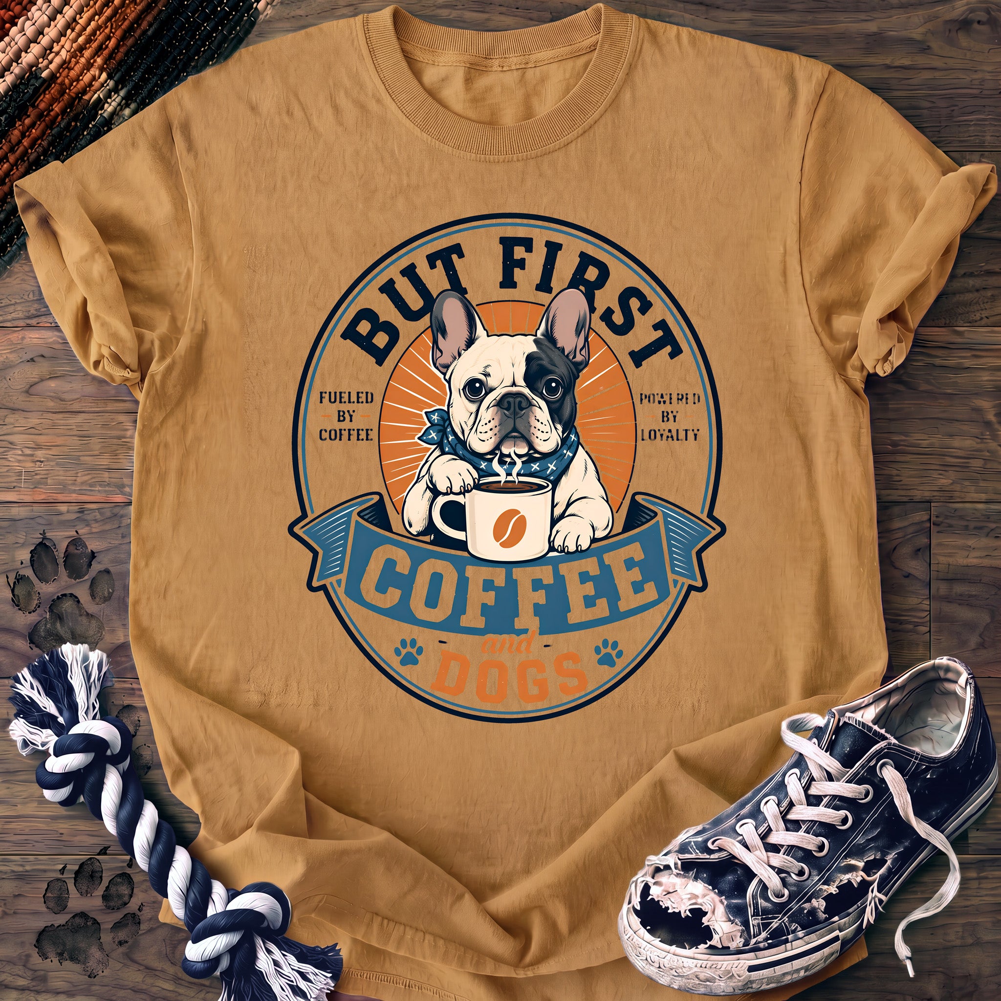 PAWSSION CLUB t-shirt in Mustard color - SKU PC-0131