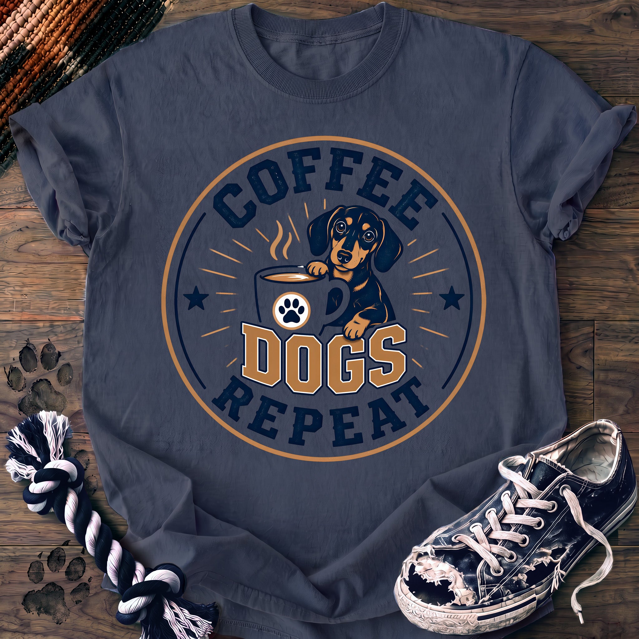 PAWSSION CLUB t-shirt in BlueJean color - SKU PC-0133