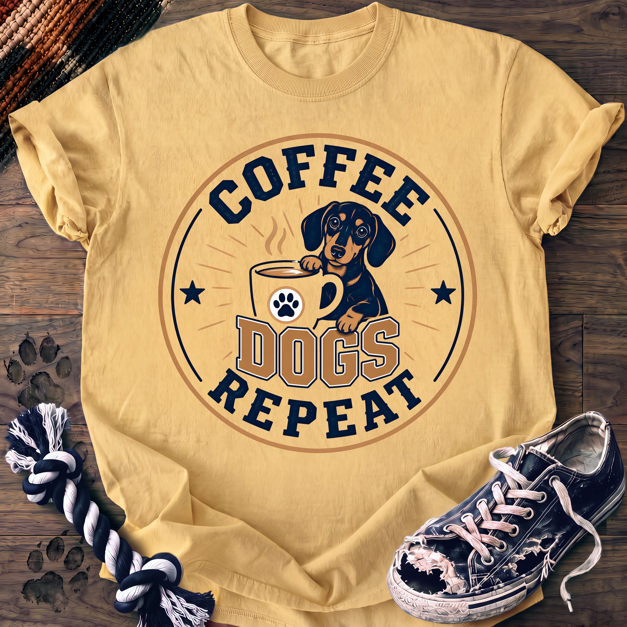 PAWSSION CLUB t-shirt in Butter color - SKU PC-0133