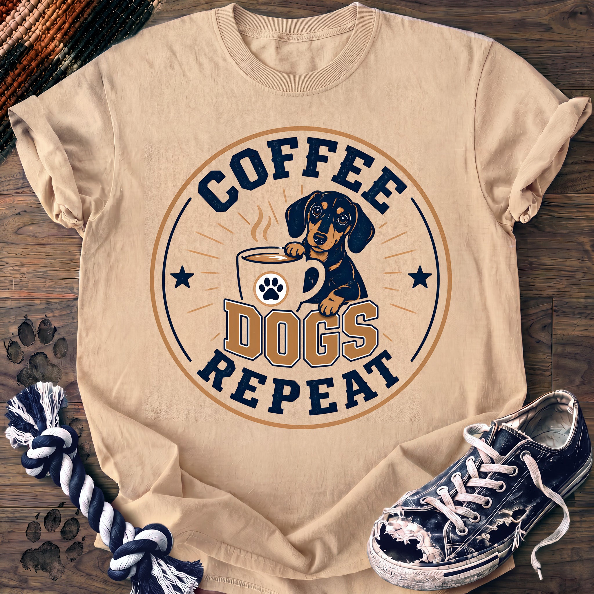 PAWSSION CLUB t-shirt in Ivory color - SKU PC-0133