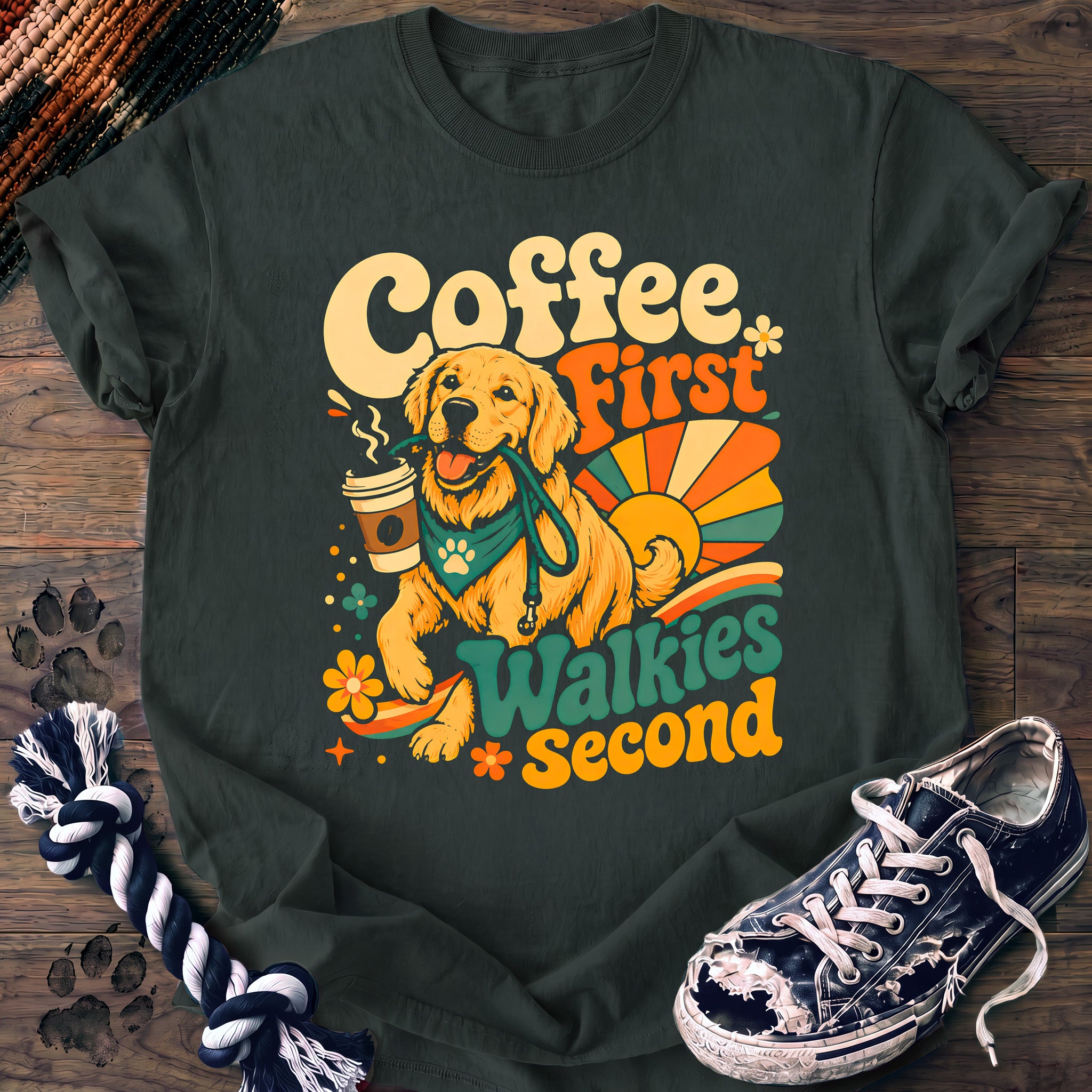PAWSSION CLUB t-shirt in BlueSpruce color - SKU PC-0134