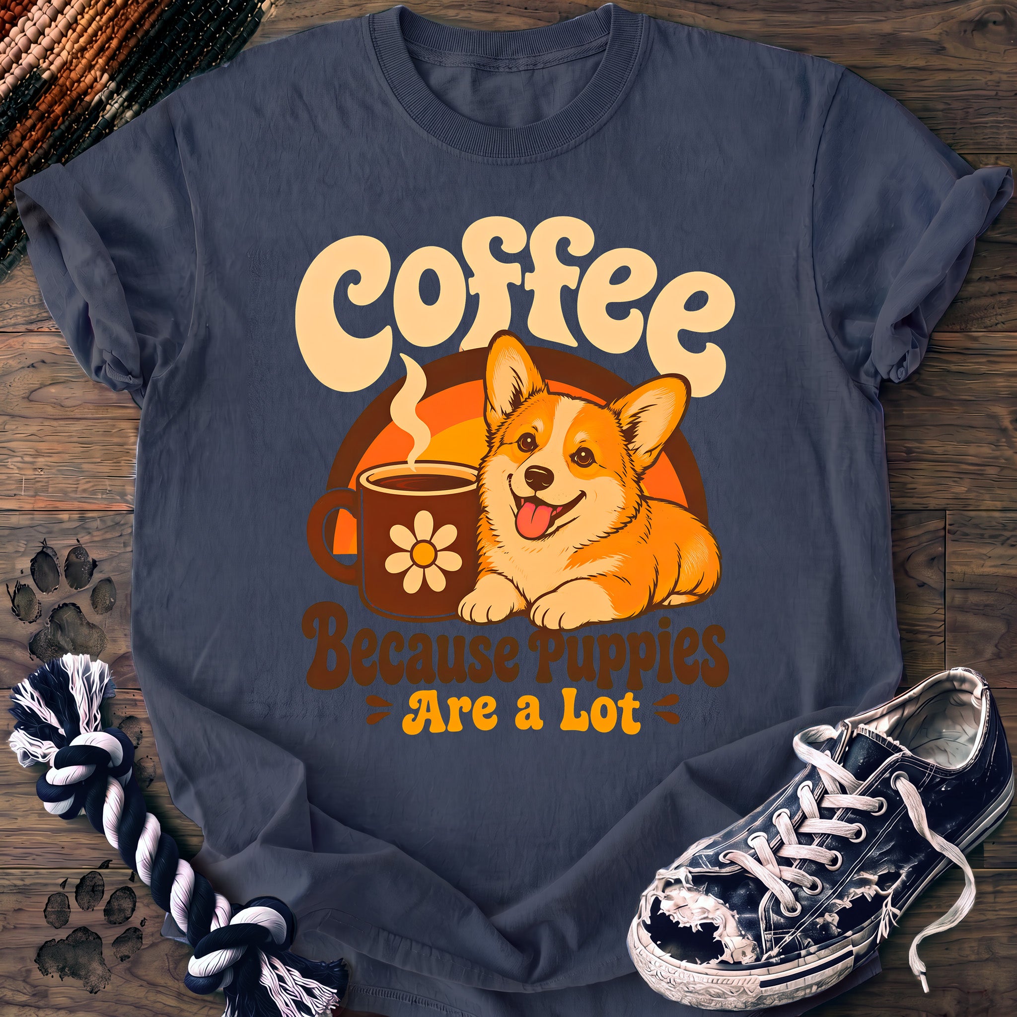 PAWSSION CLUB t-shirt in BlueJean color - SKU PC-0135