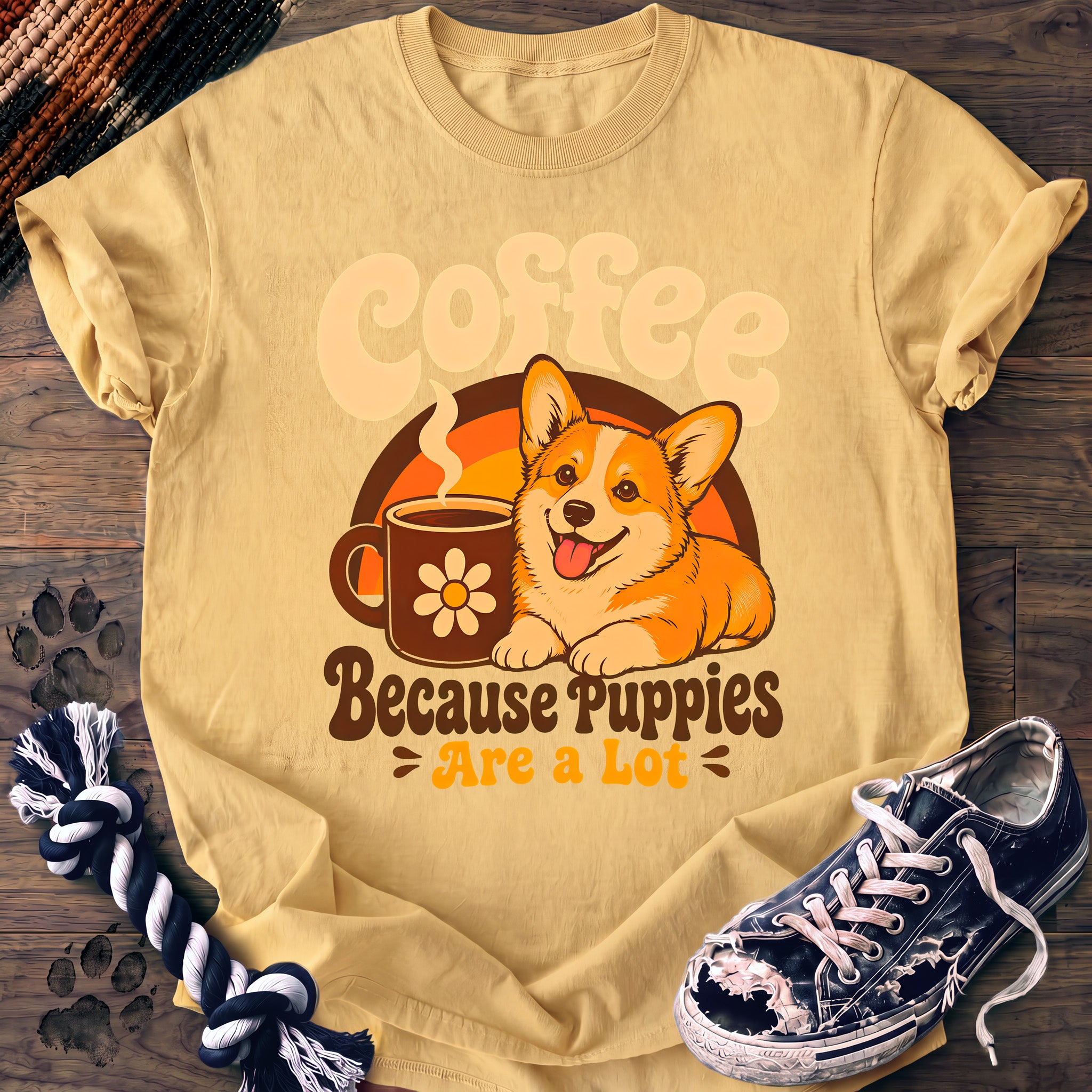 PAWSSION CLUB t-shirt in Butter color - SKU PC-0135