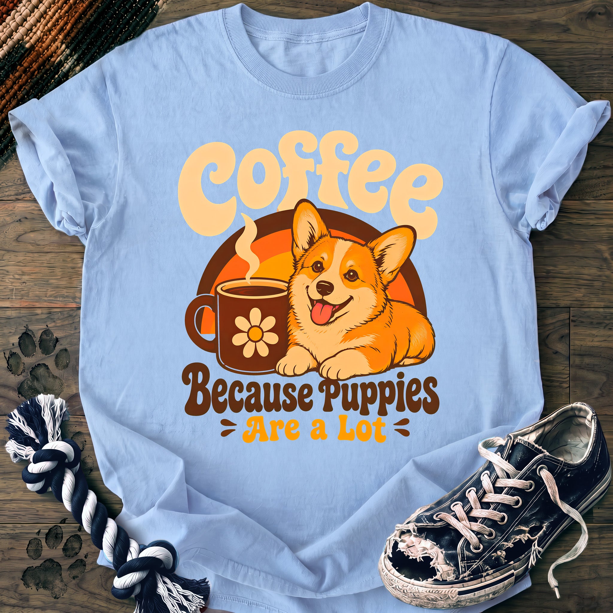 PAWSSION CLUB t-shirt in Chambray color - SKU PC-0135