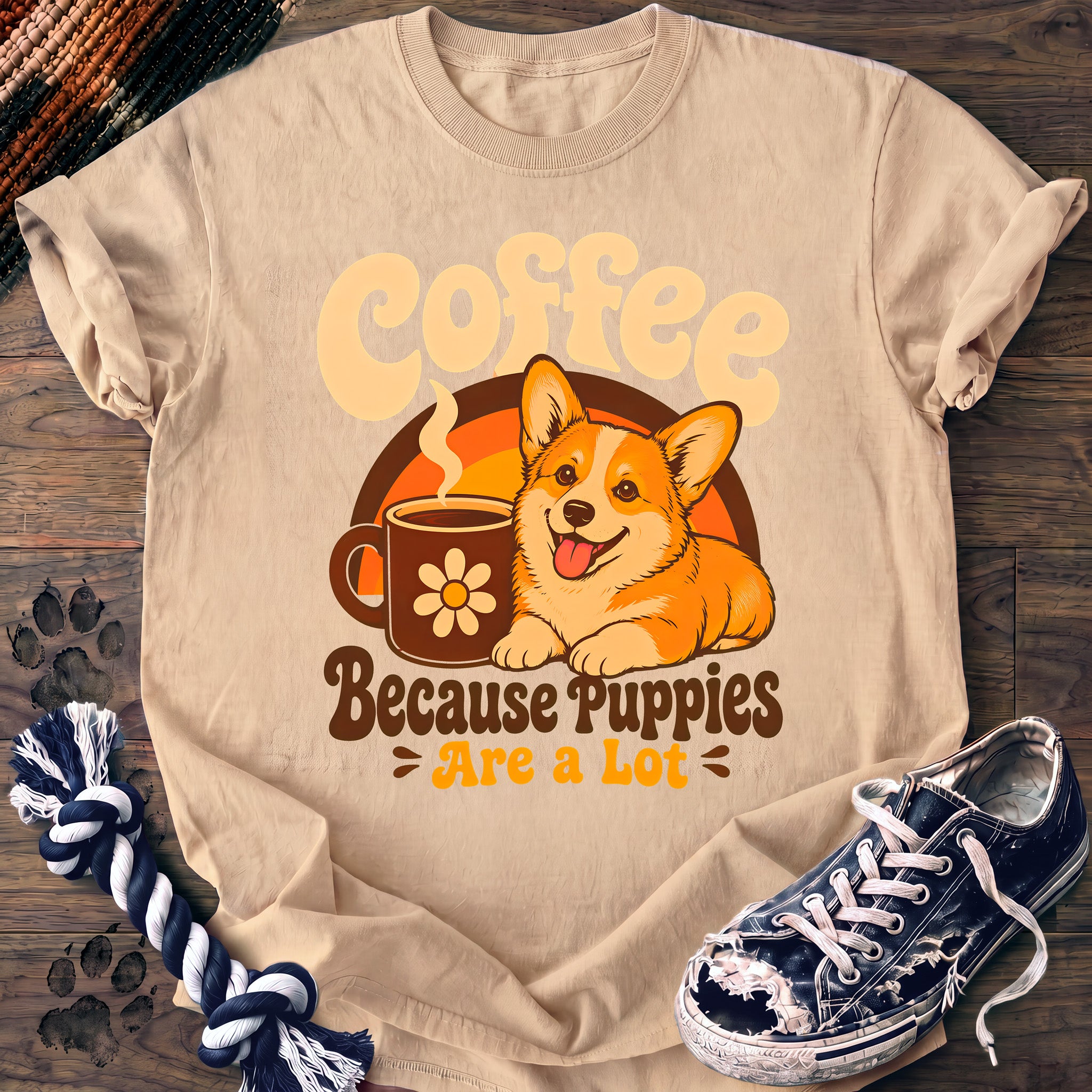 PAWSSION CLUB t-shirt in Ivory color - SKU PC-0135