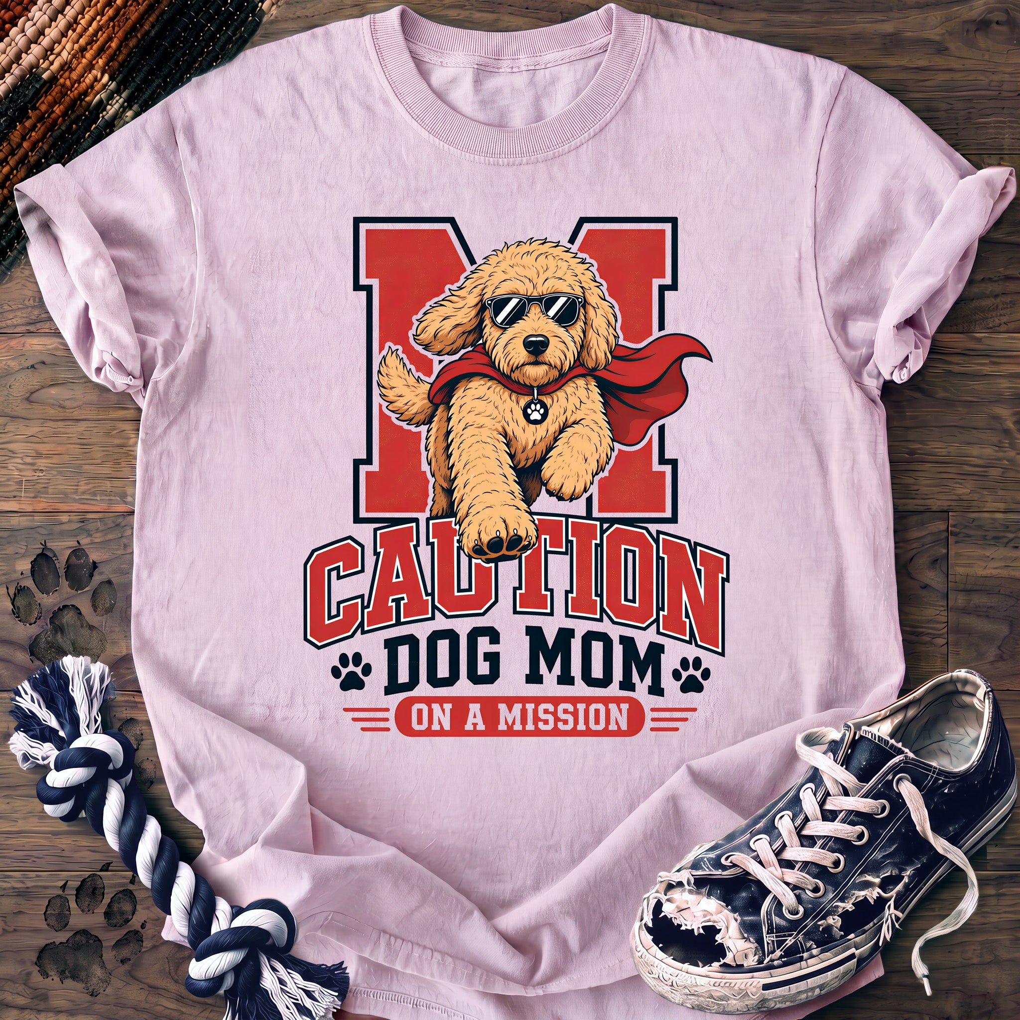 PAWSSION CLUB t-shirt in Blossom color - SKU PC-0136