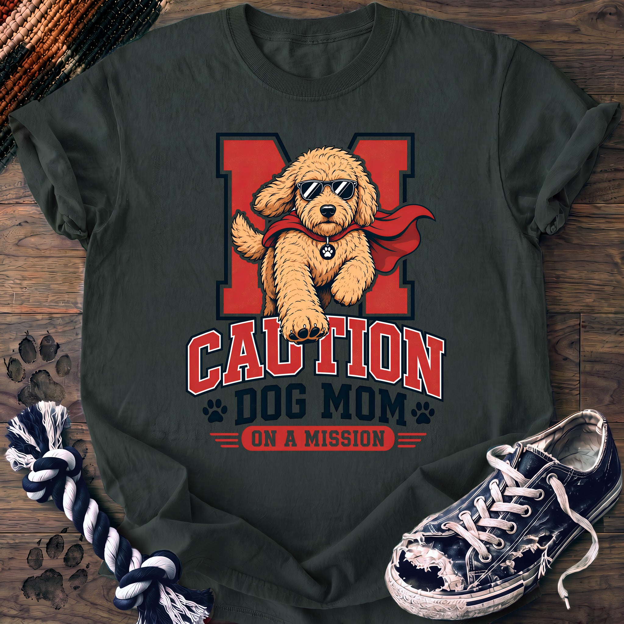 PAWSSION CLUB t-shirt in BlueSpruce color - SKU PC-0136