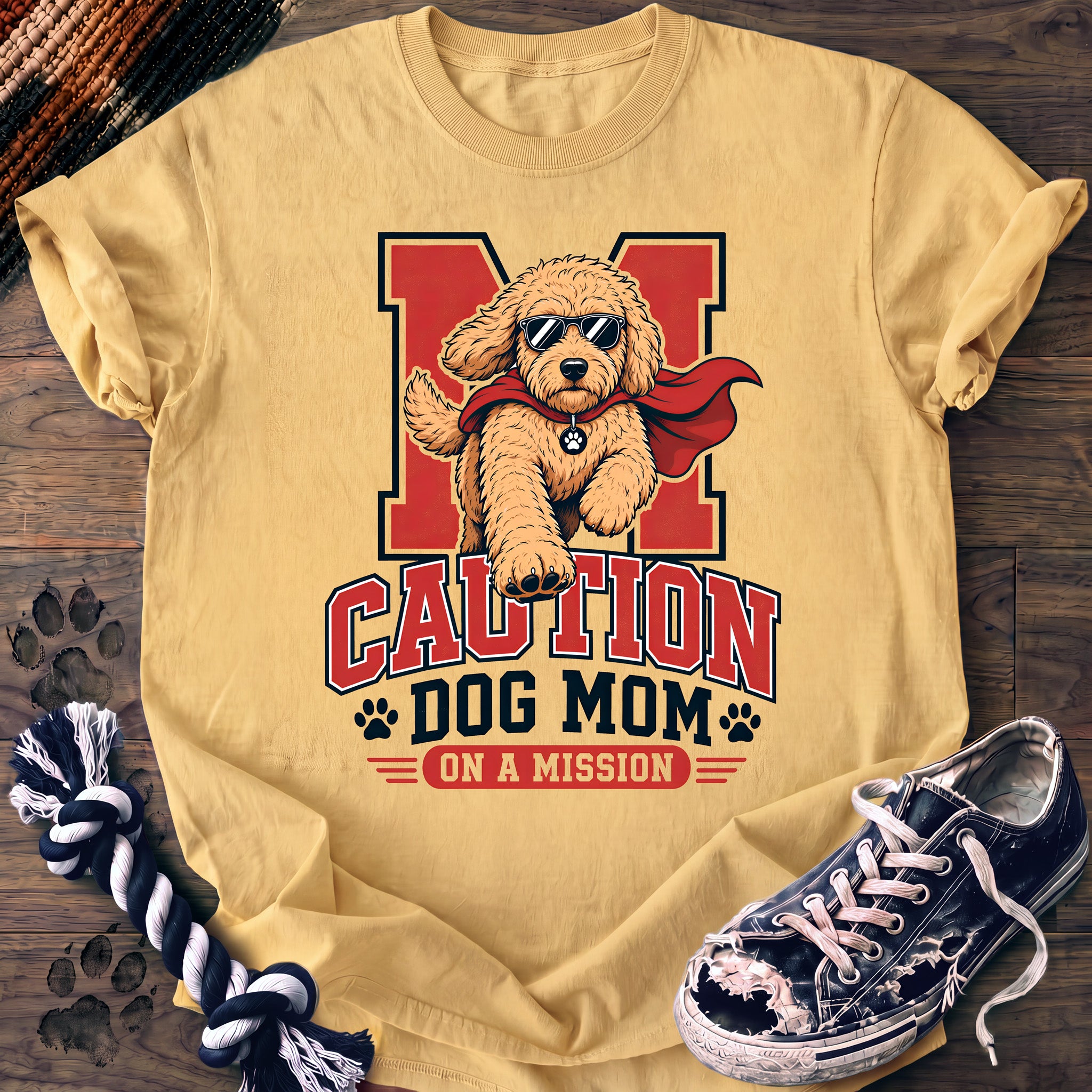 PAWSSION CLUB t-shirt in Butter color - SKU PC-0136