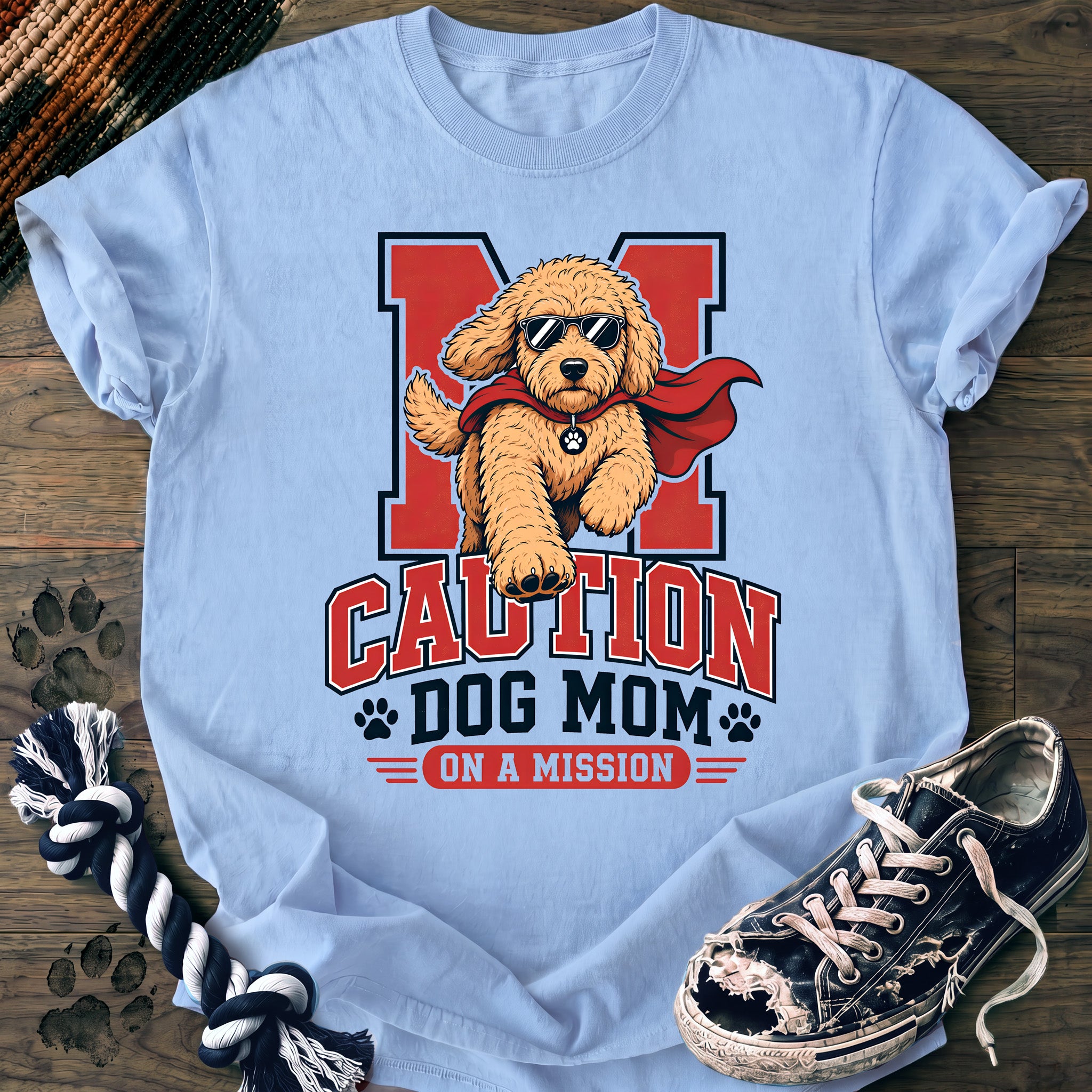 PAWSSION CLUB t-shirt in Chambray color - SKU PC-0136
