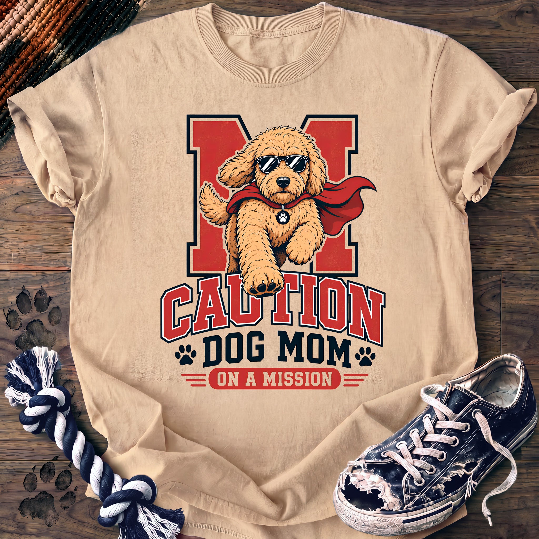 PAWSSION CLUB t-shirt in Ivory color - SKU PC-0136