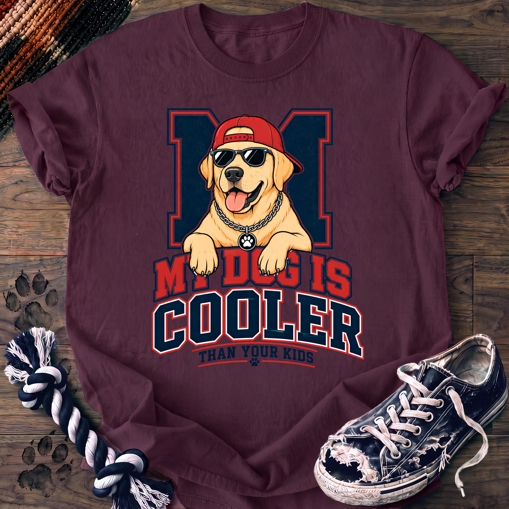 PAWSSION CLUB t-shirt in Berry color - SKU PC-0137