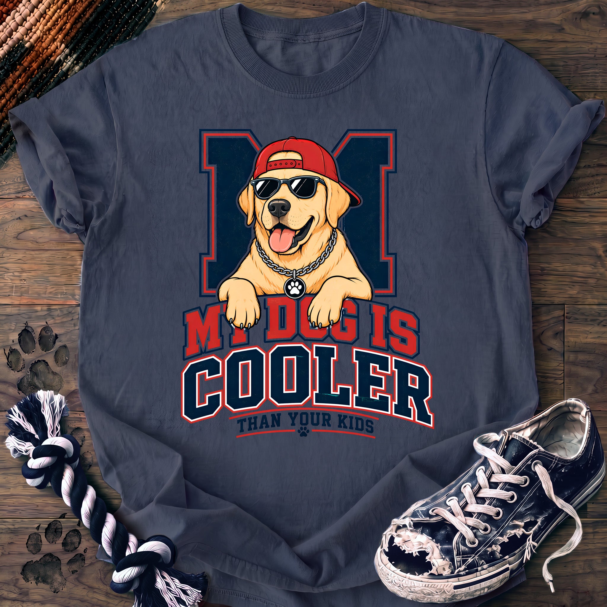 PAWSSION CLUB t-shirt in BlueJean color - SKU PC-0137