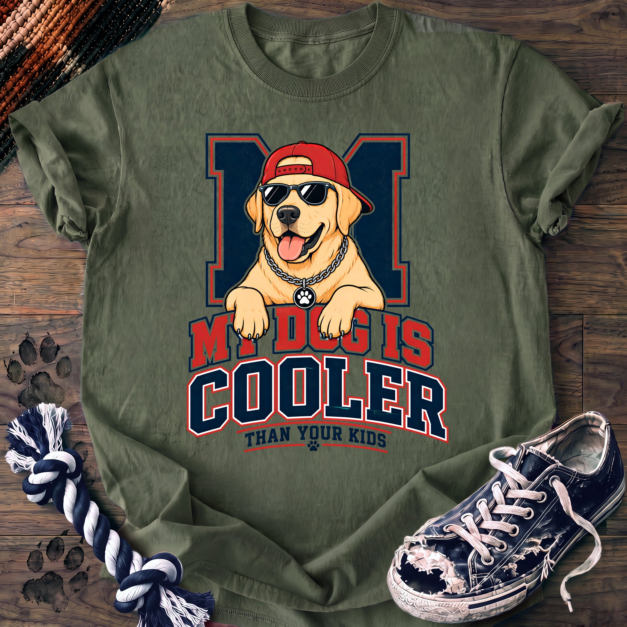 PAWSSION CLUB t-shirt in LightGreen color - SKU PC-0137