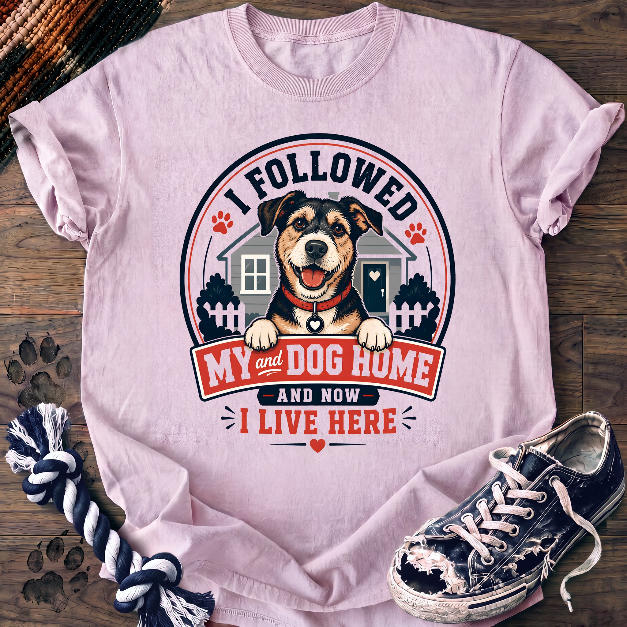 PAWSSION CLUB t-shirt in Blossom color - SKU PC-0139
