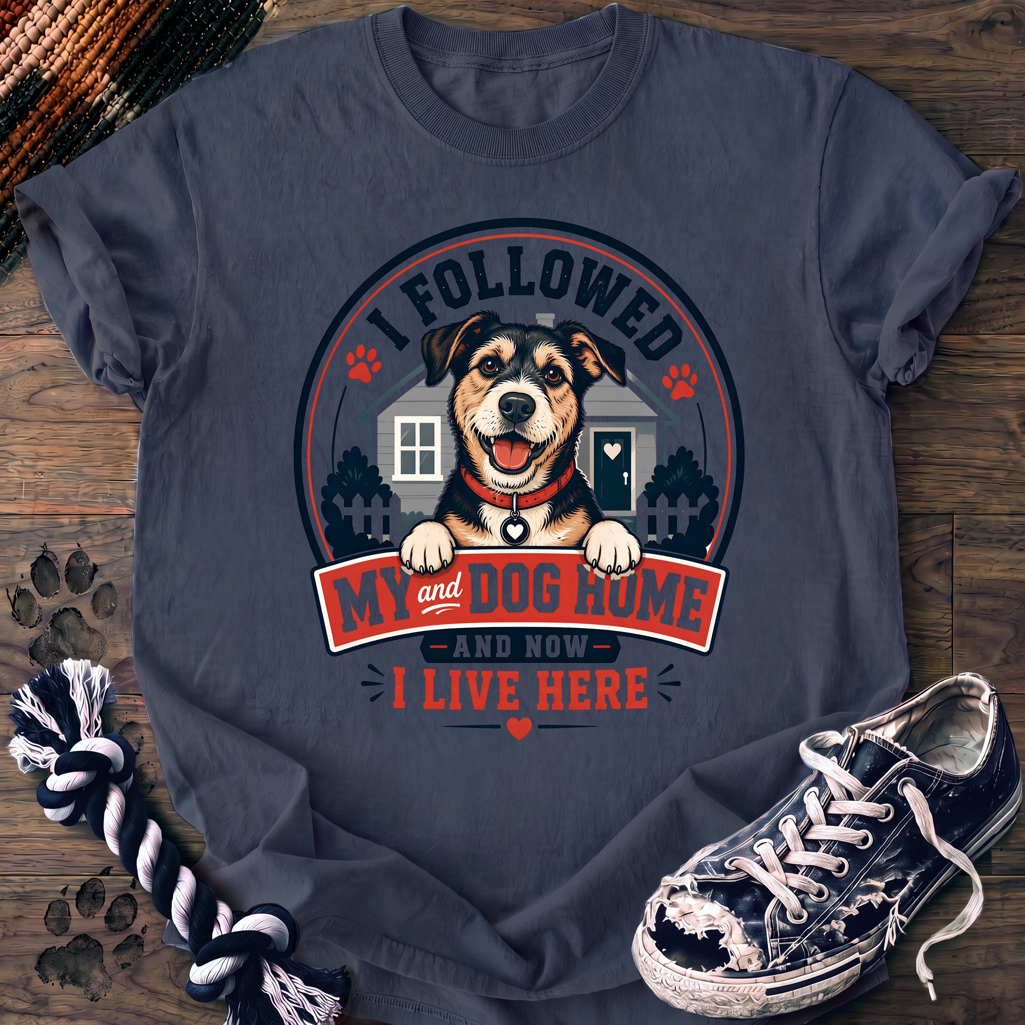 PAWSSION CLUB t-shirt in BlueJean color - SKU PC-0139