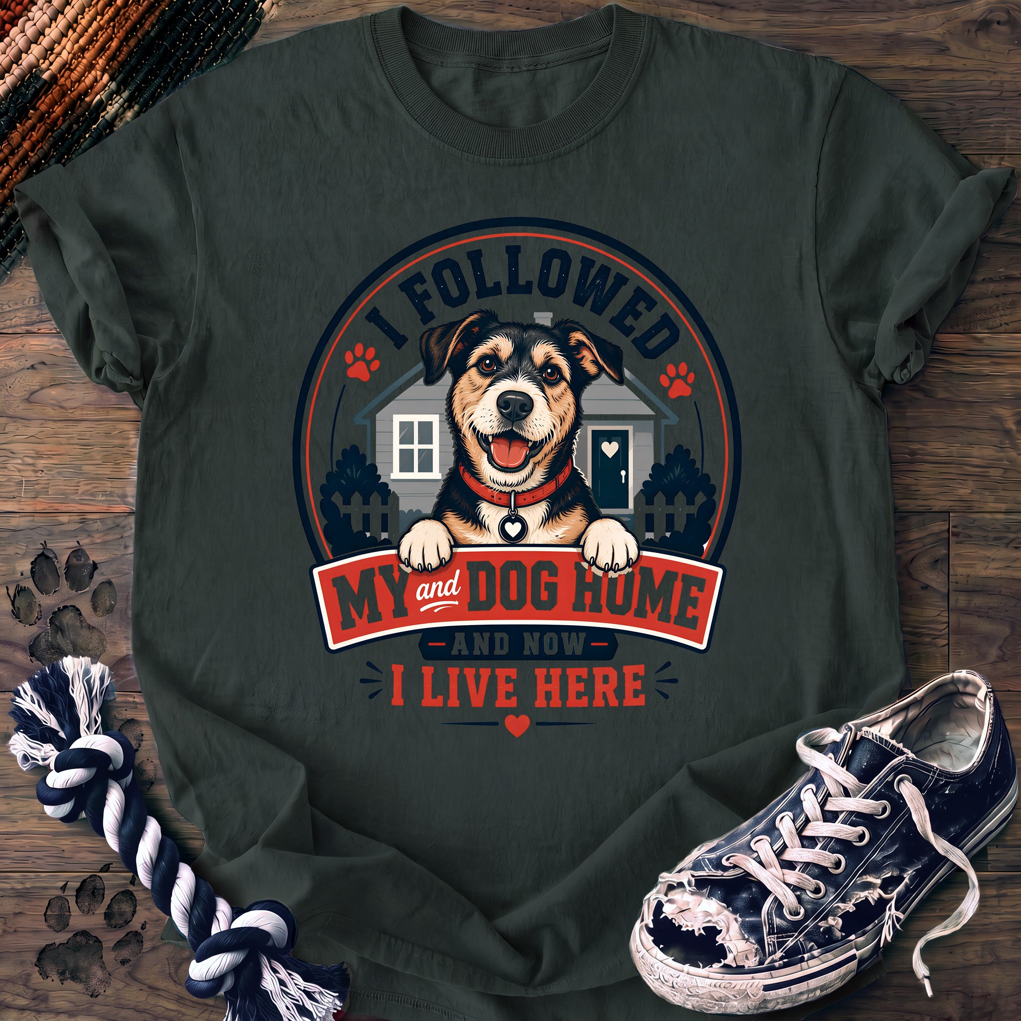 PAWSSION CLUB t-shirt in BlueSpruce color - SKU PC-0139