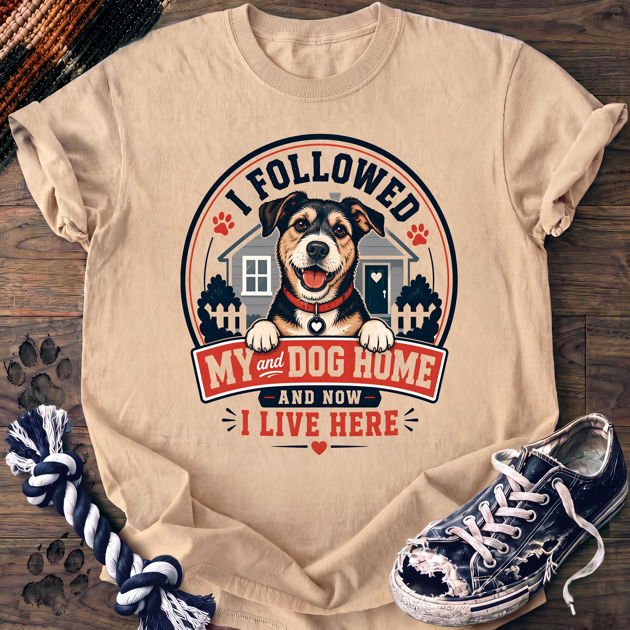PAWSSION CLUB t-shirt in Ivory color - SKU PC-0139