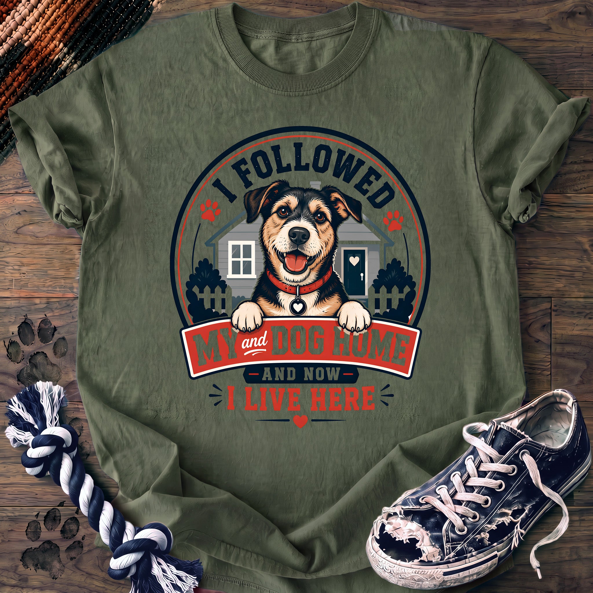 PAWSSION CLUB t-shirt in LightGreen color - SKU PC-0139