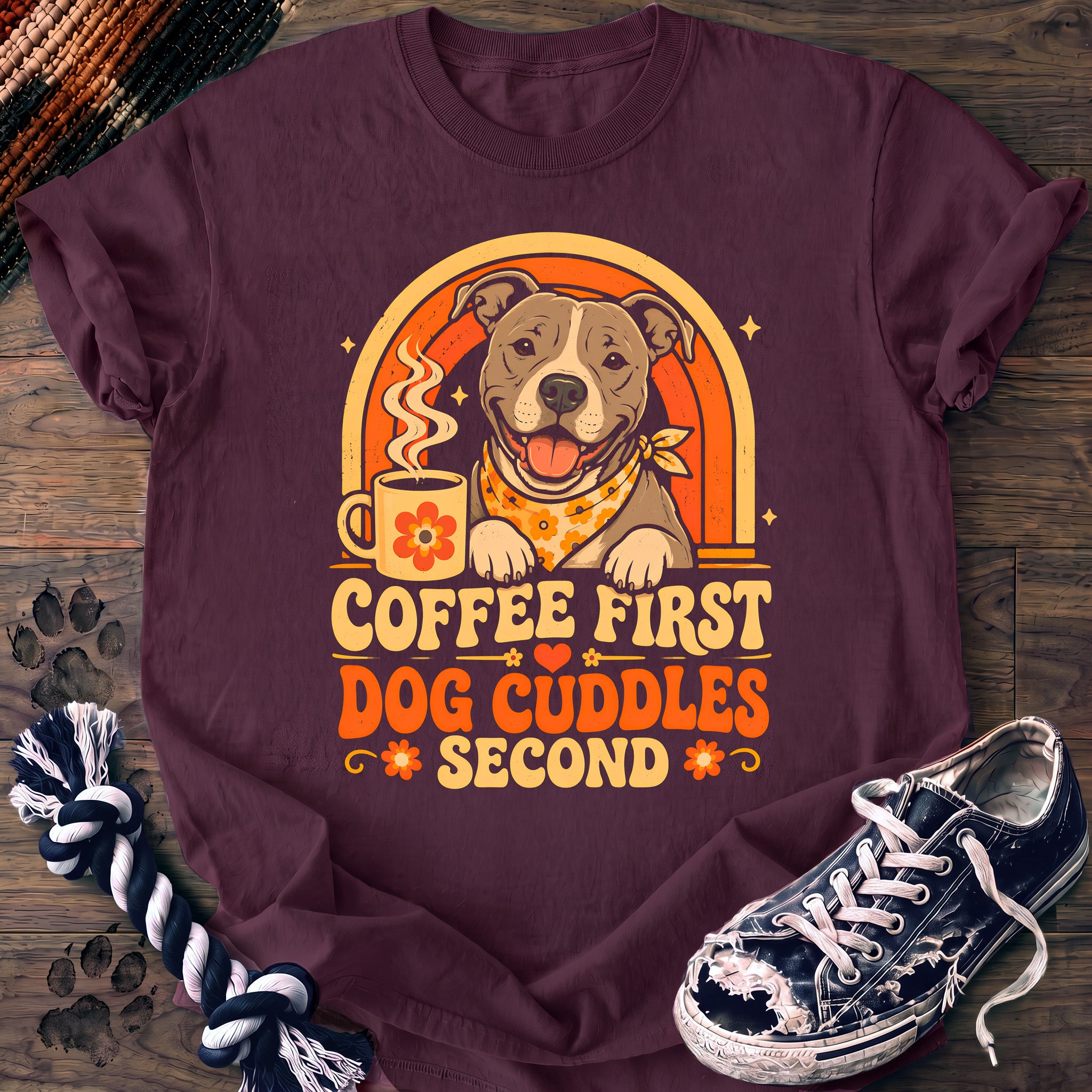 PAWSSION CLUB t-shirt in Berry color - SKU PC-0140