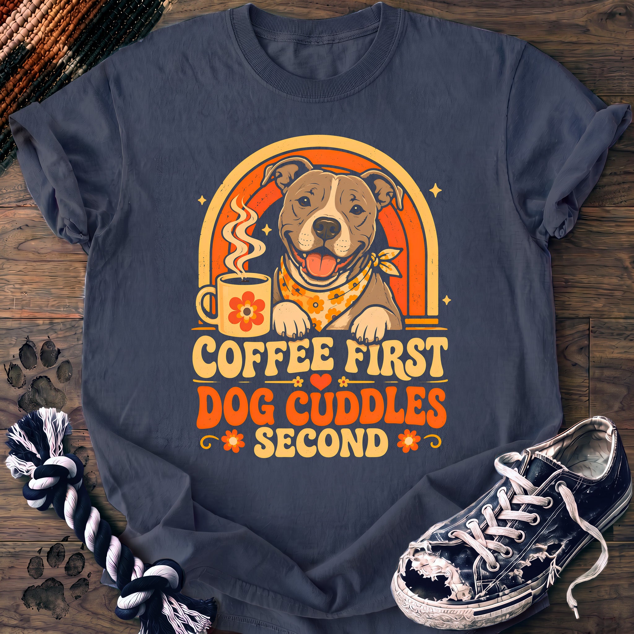 PAWSSION CLUB t-shirt in BlueJean color - SKU PC-0140