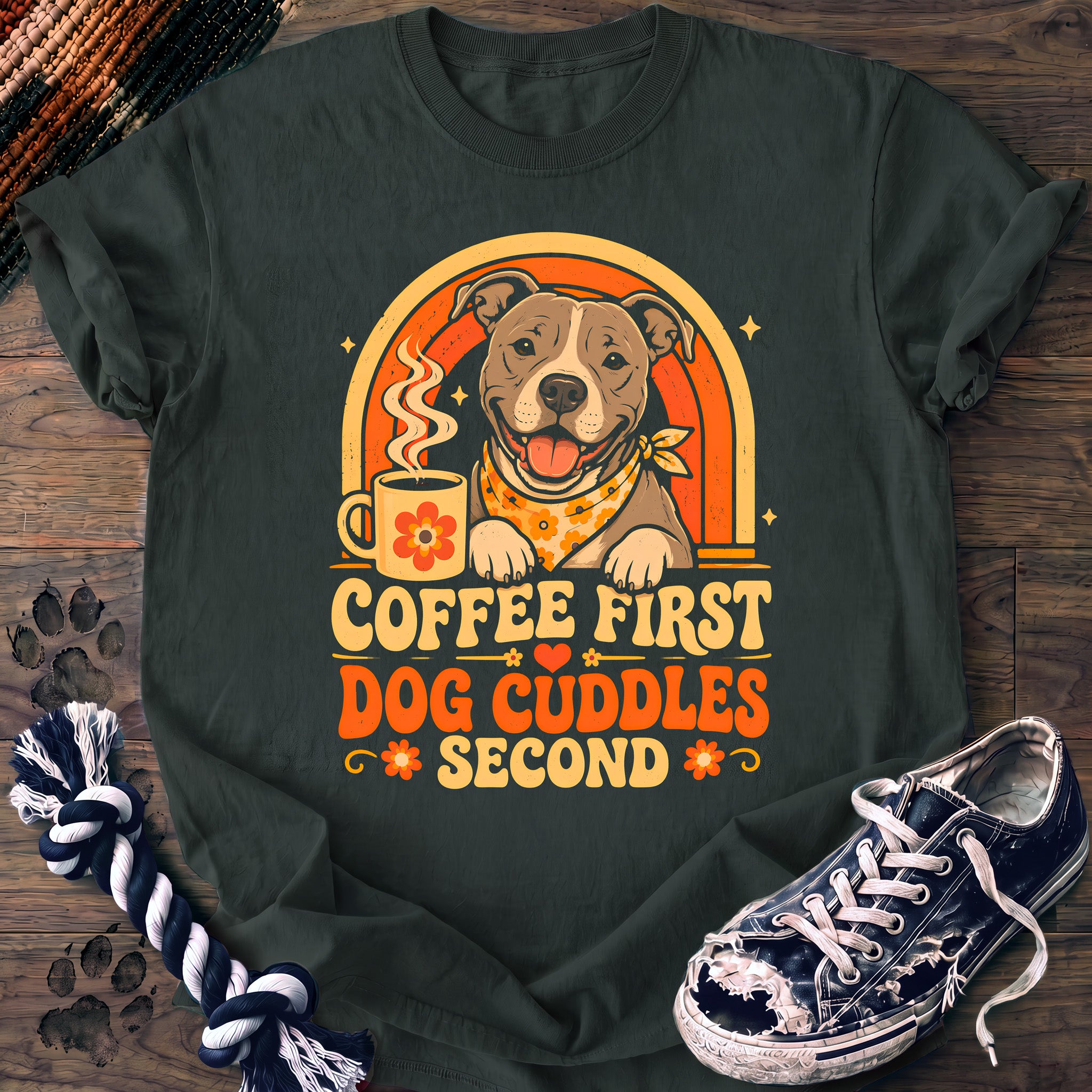 PAWSSION CLUB t-shirt in BlueSpruce color - SKU PC-0140