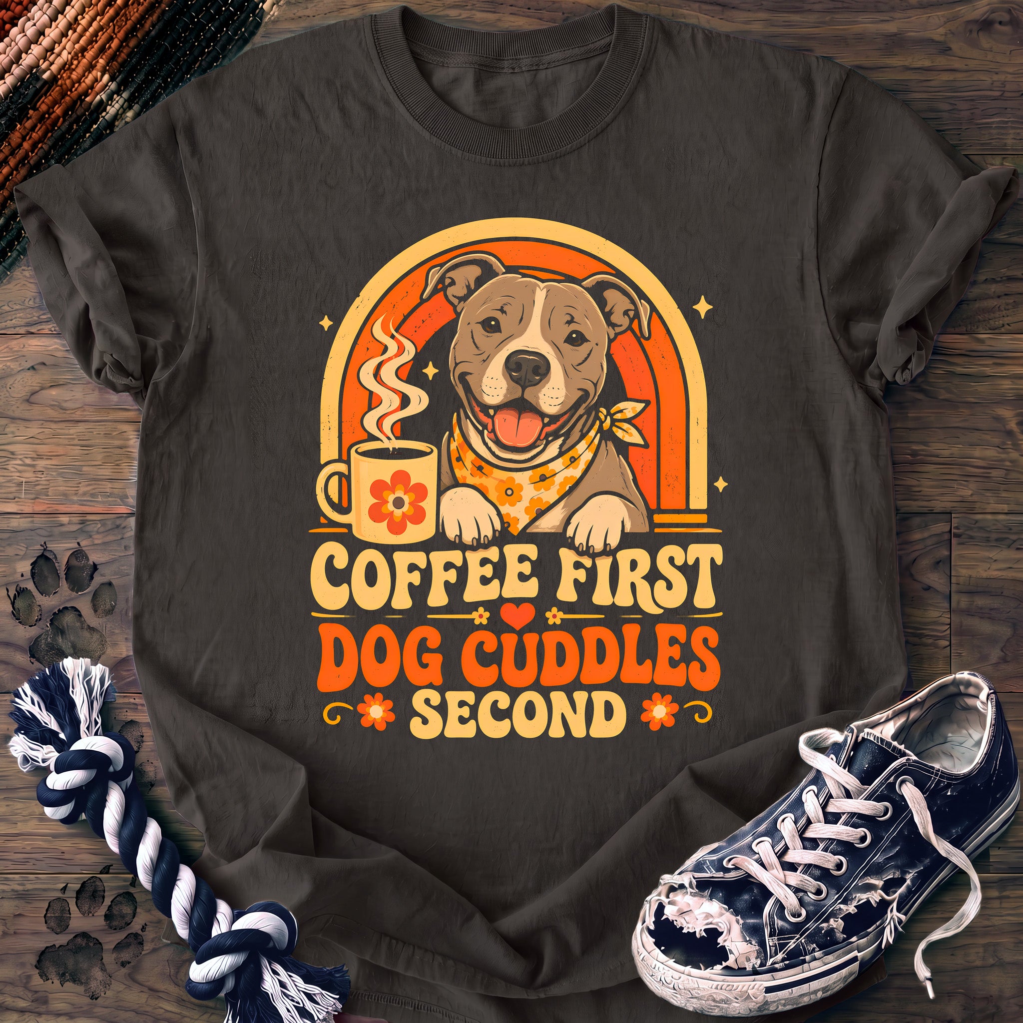 PAWSSION CLUB t-shirt in Pepper color - SKU PC-0140
