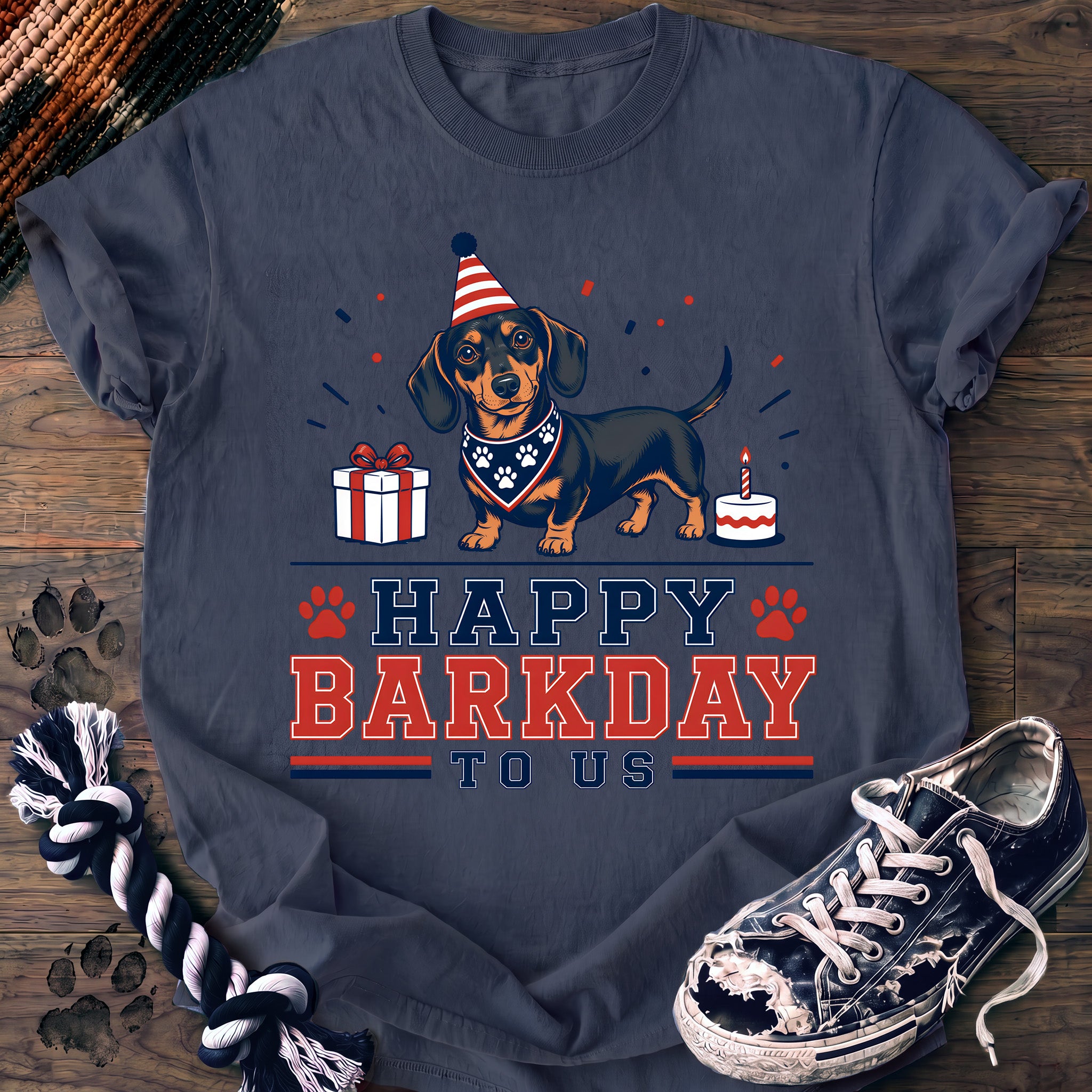 PAWSSION CLUB t-shirt in BlueJean color - SKU PC-0141