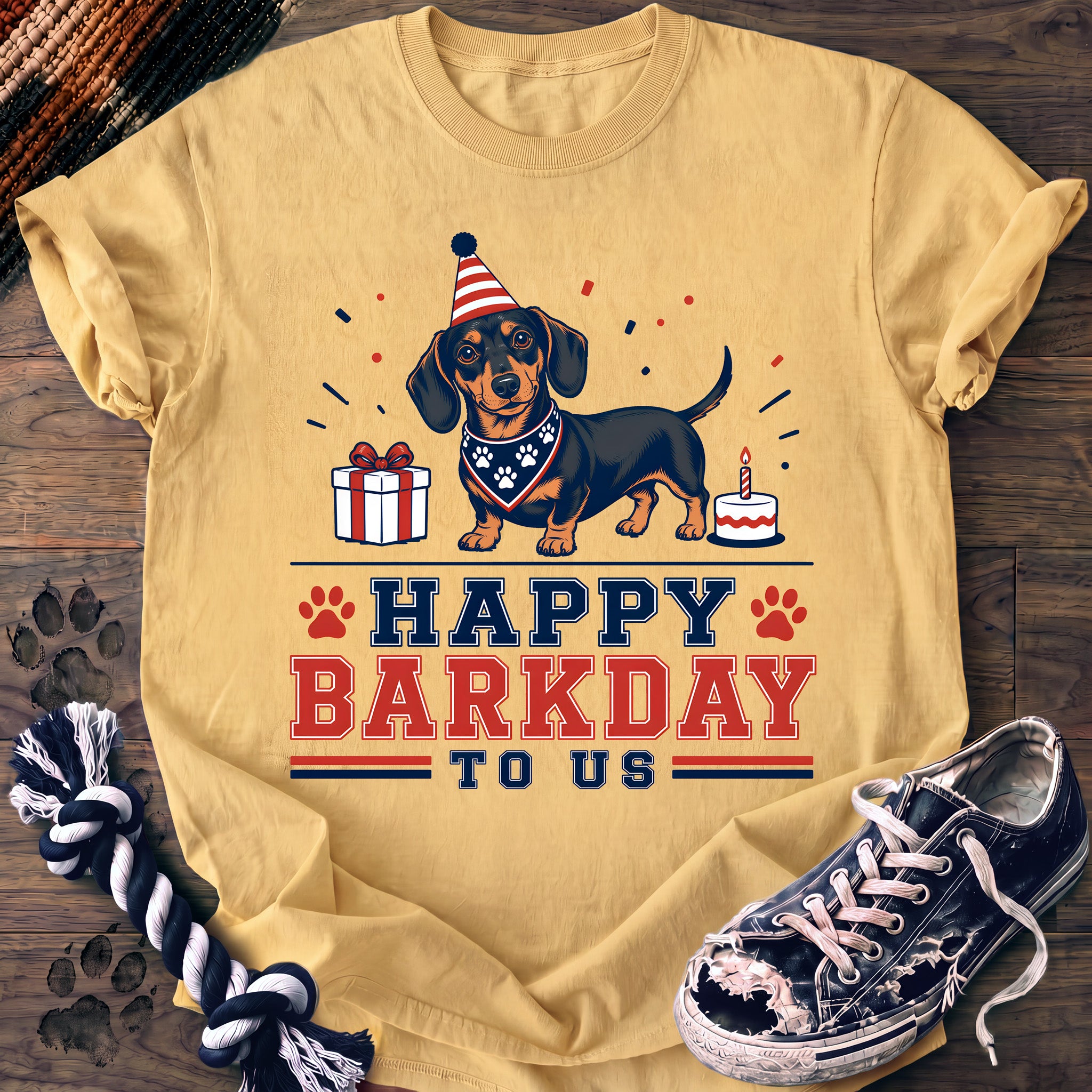 PAWSSION CLUB t-shirt in Butter color - SKU PC-0141