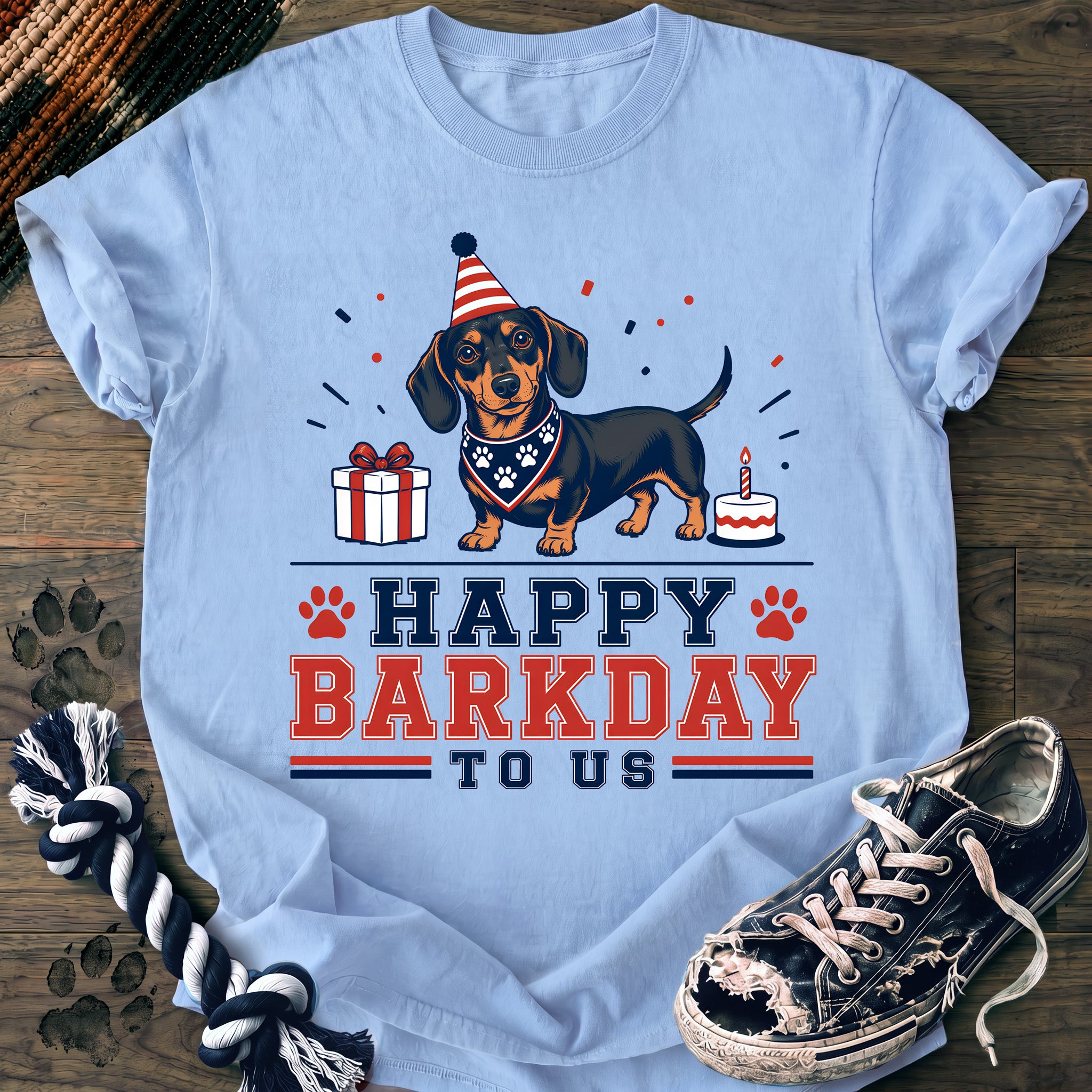 PAWSSION CLUB t-shirt in Chambray color - SKU PC-0141
