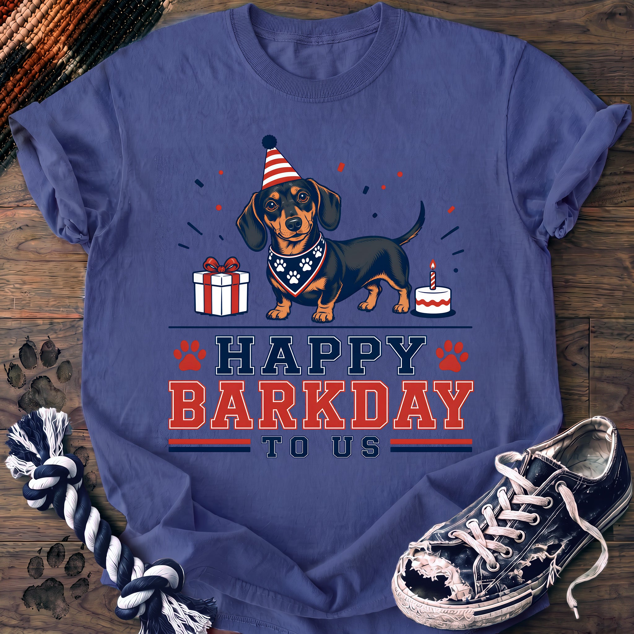 PAWSSION CLUB t-shirt in FloBlue color - SKU PC-0141