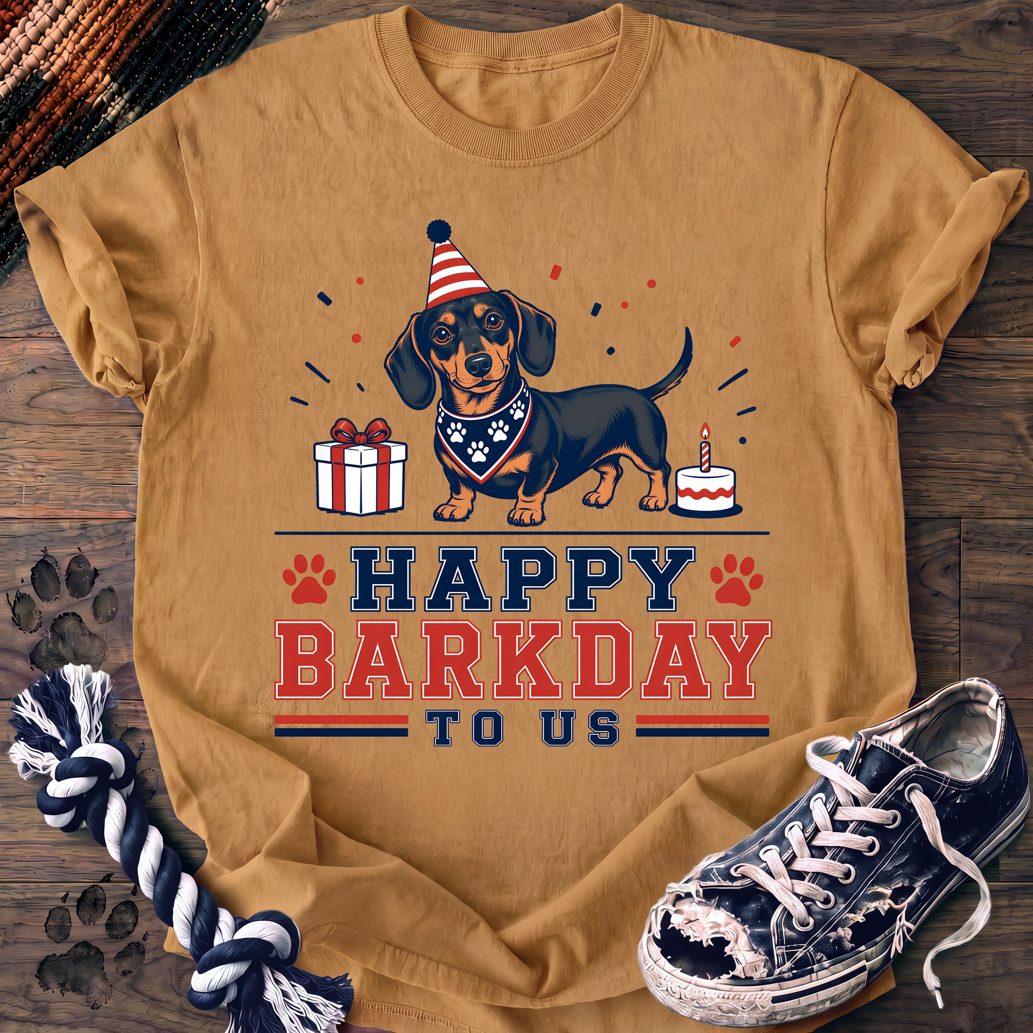 PAWSSION CLUB t-shirt in Mustard color - SKU PC-0141