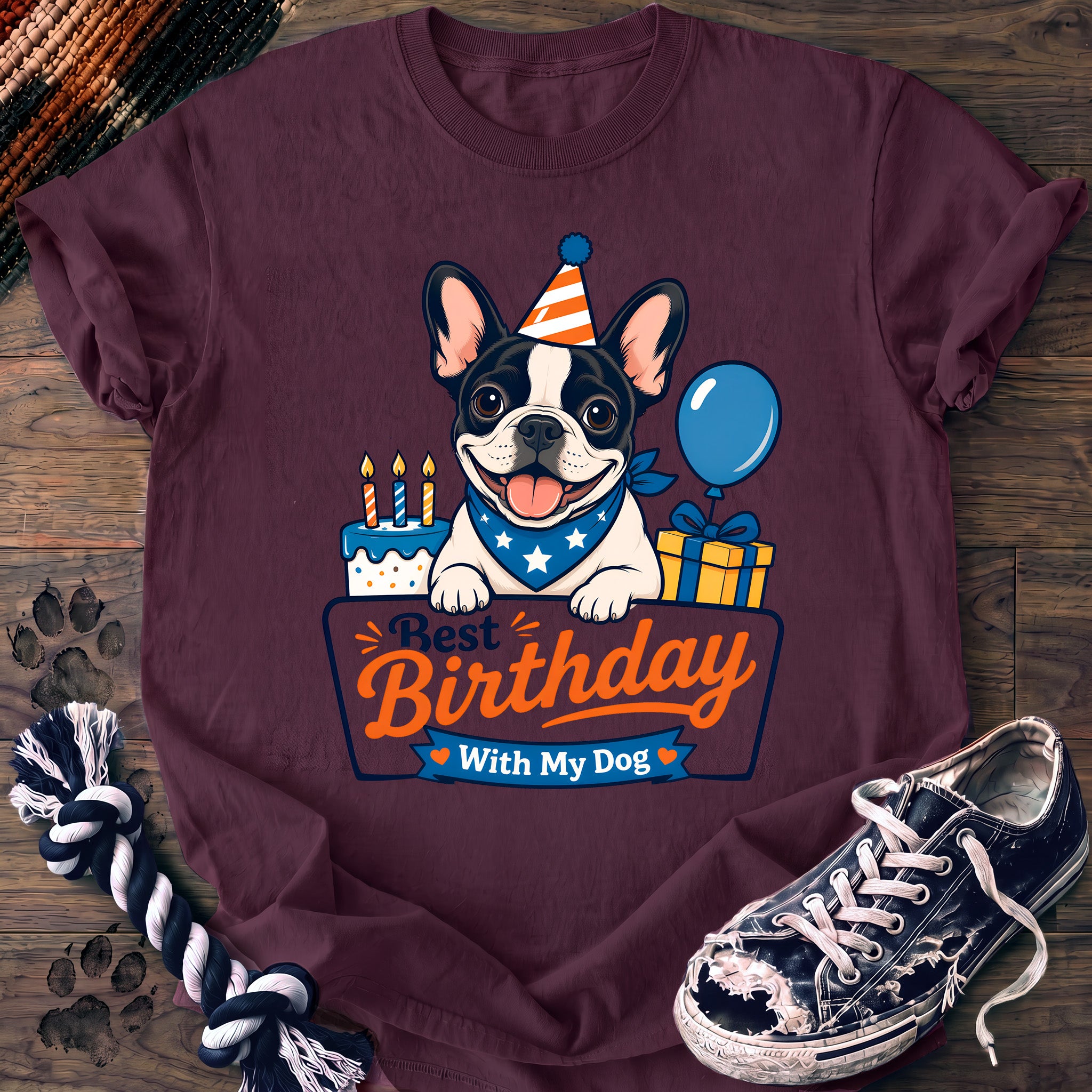 PAWSSION CLUB t-shirt in Berry color - SKU PC-0142
