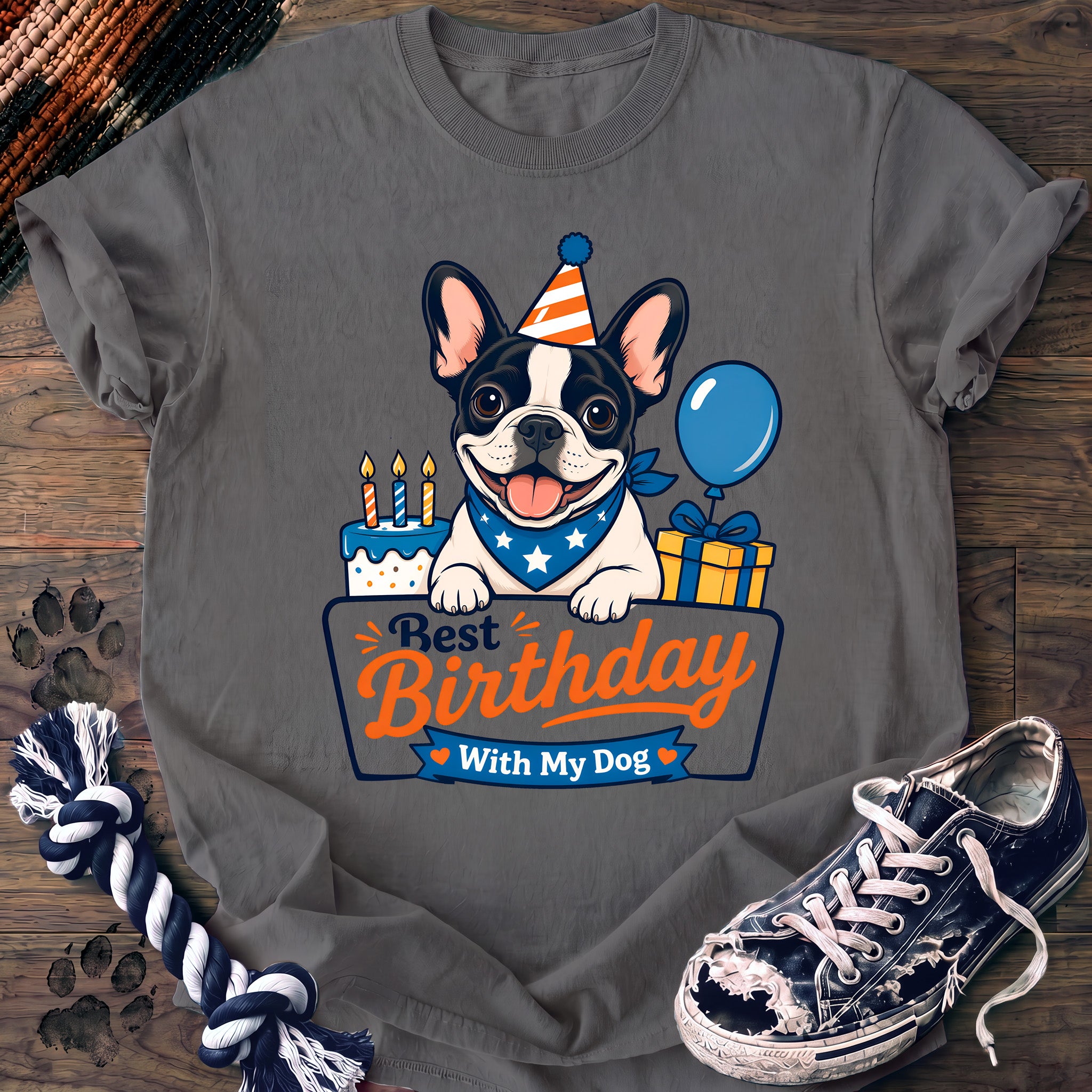 PAWSSION CLUB t-shirt in Grey color - SKU PC-0142