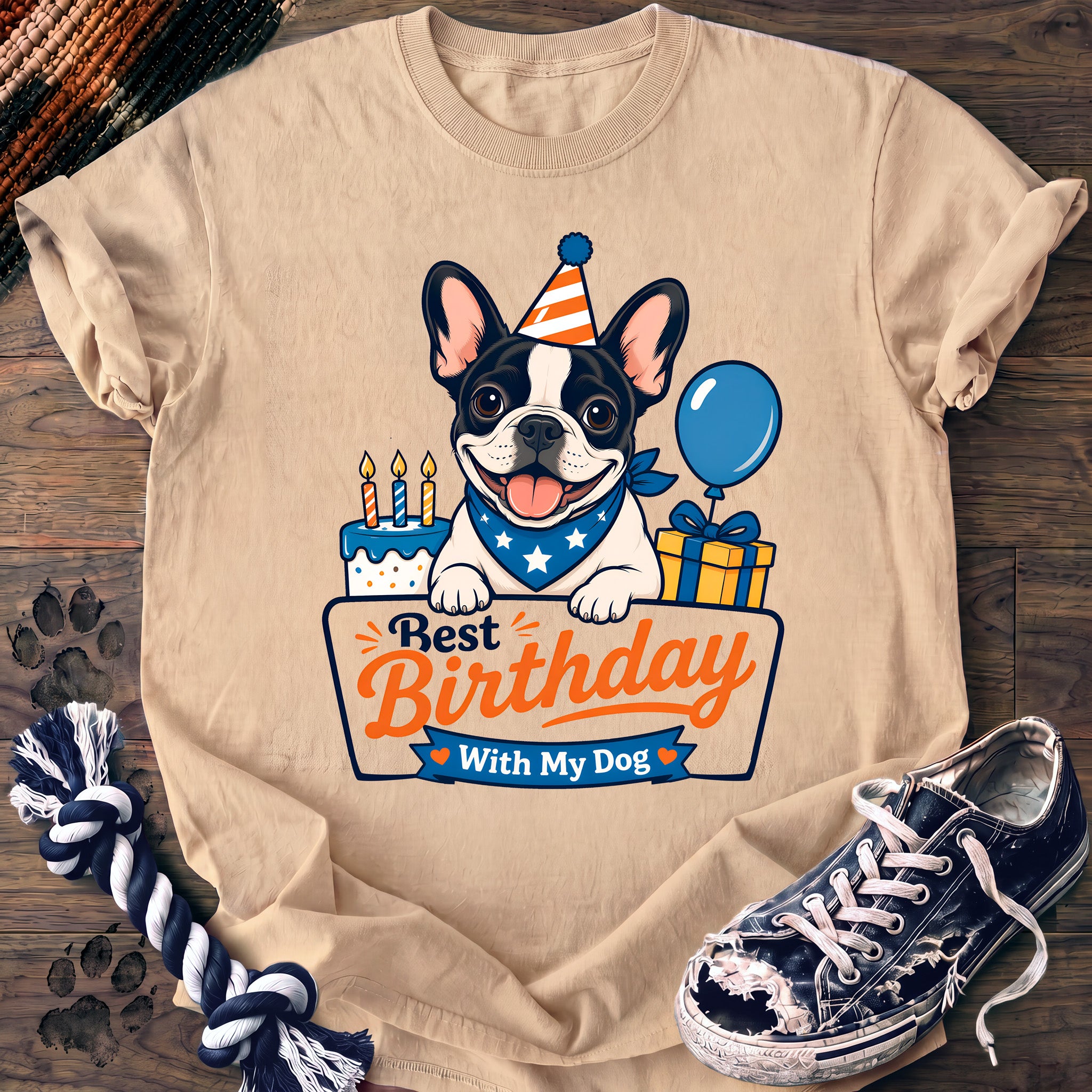PAWSSION CLUB t-shirt in Ivory color - SKU PC-0142